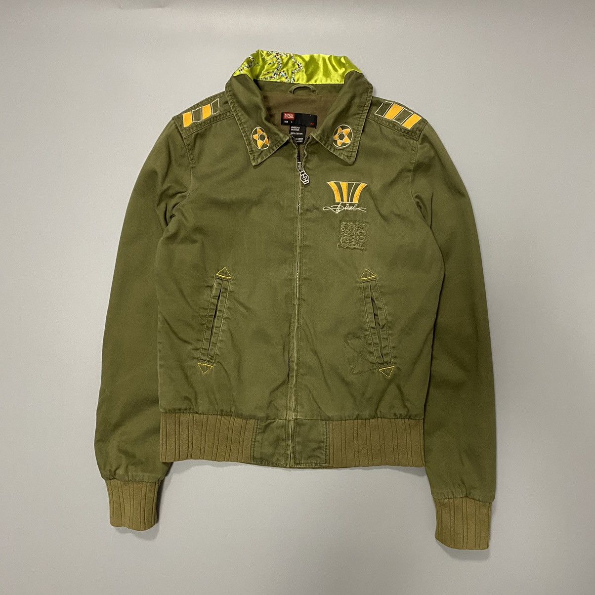 Diesel × Vintage Diesel Y2K Vintage Women’s Jacket S Crazy Design Retro Style Size S / US 4 / IT 40 - 1 Thumbnail