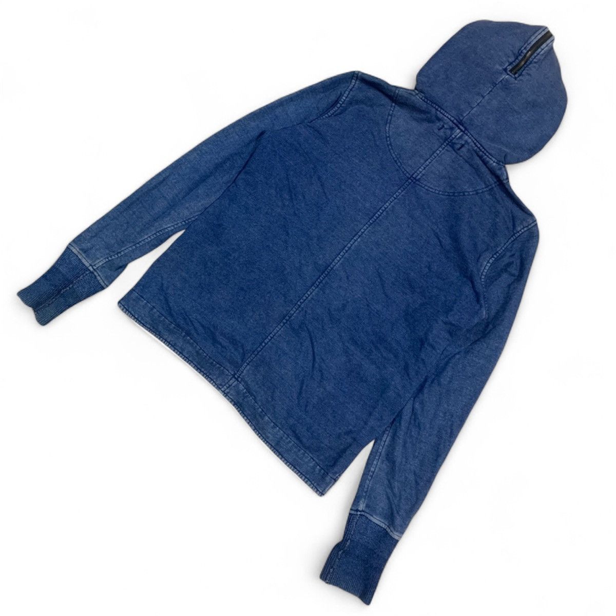 Japanese Brand Houston Japan USMA 69 Stencil Indigo Zip Up Hoodie Size US M / EU 48-50 / 2 - 6 Thumbnail