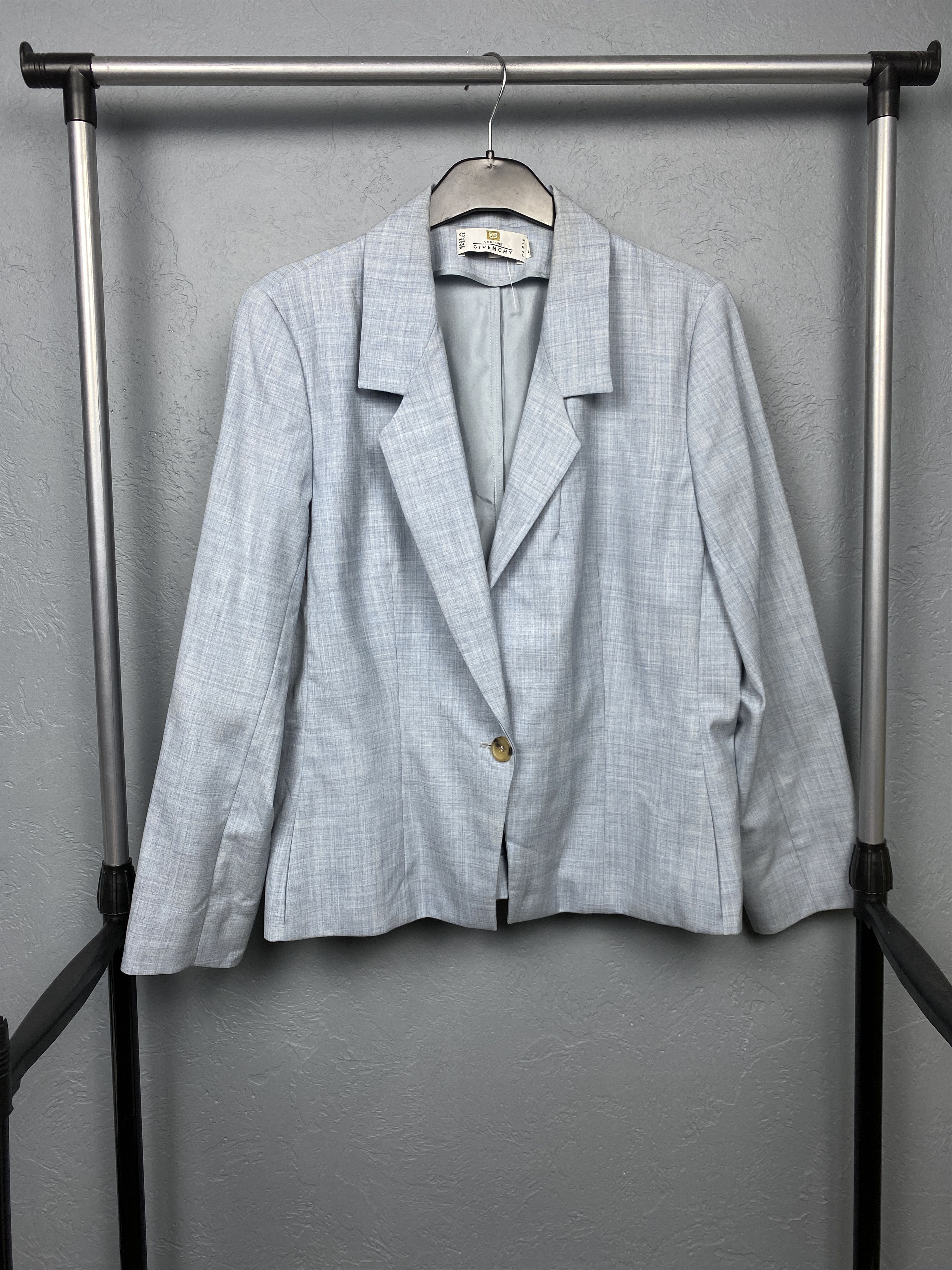 Givenchy Givenchy Couture Paris Vintage Womens Wool Blazer Jacket Size L / US 10 / IT 46 - 1 Thumbnail
