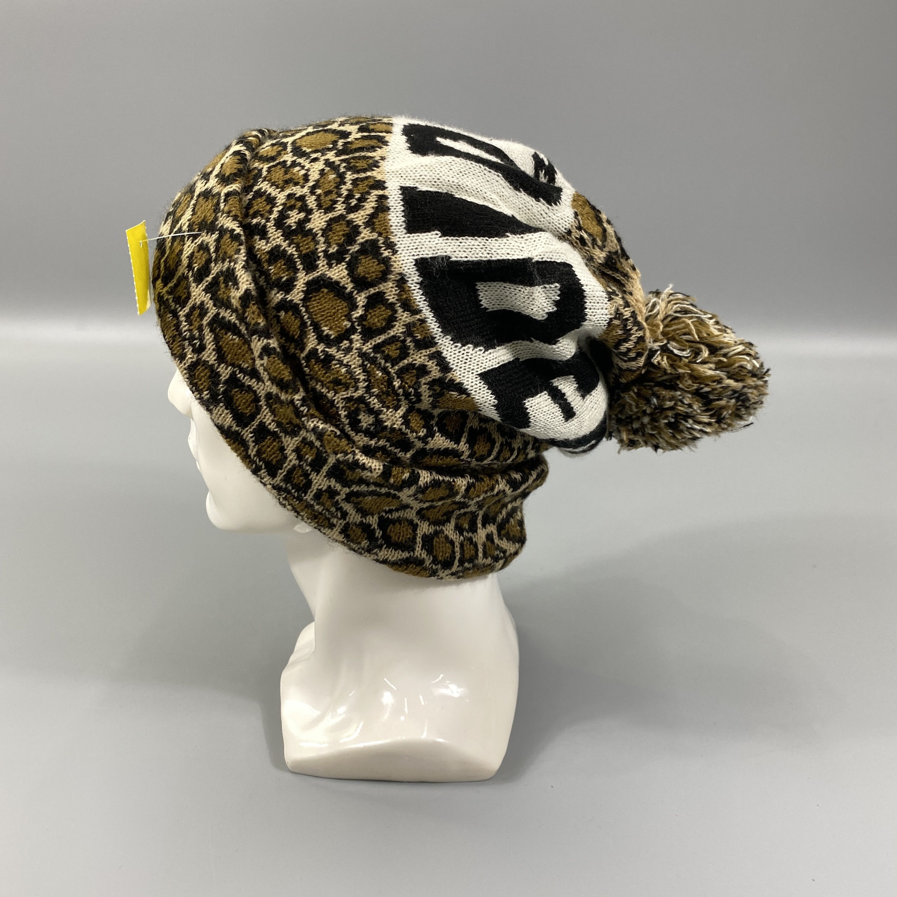Japanese Brand Leopard Snow Cap Beanie Hat-BN1112 Size ONE SIZE - 1 Thumbnail