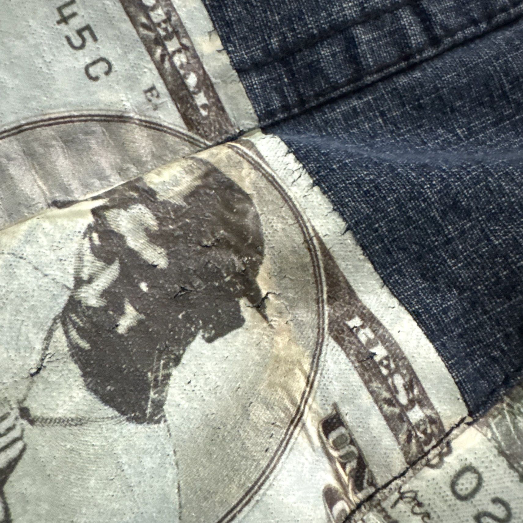 Vintage VINTAGE Makaveli Jeans Baggy 90s Dollar Bills Money Blue Denim Wide-Leg Men 42x34 Womens? Mens Size US 42 / EU 58 - 6 Thumbnail