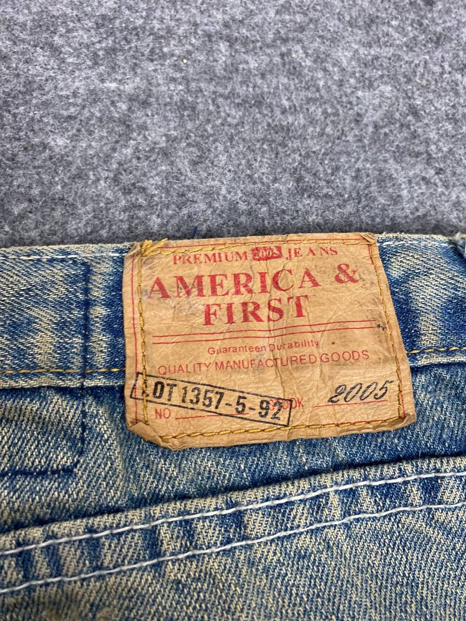 American Apparel america and first distressed denim nice design Size US 34 / EU 50 - 9 Thumbnail