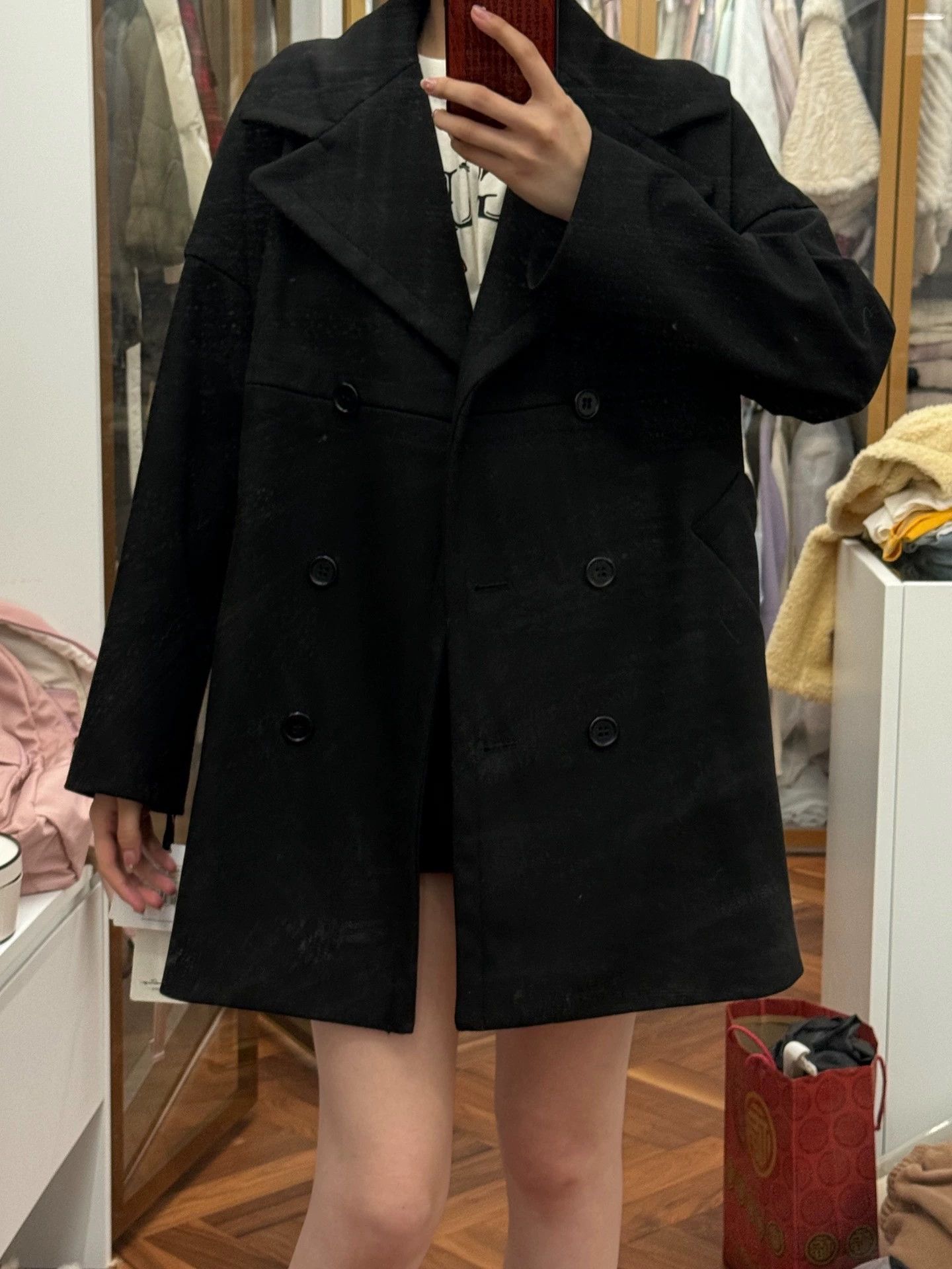 Valentino Red Valentino Black Wool Coat Size 40 - dmc Size US M / EU 48-50 / 2 - 1 Thumbnail