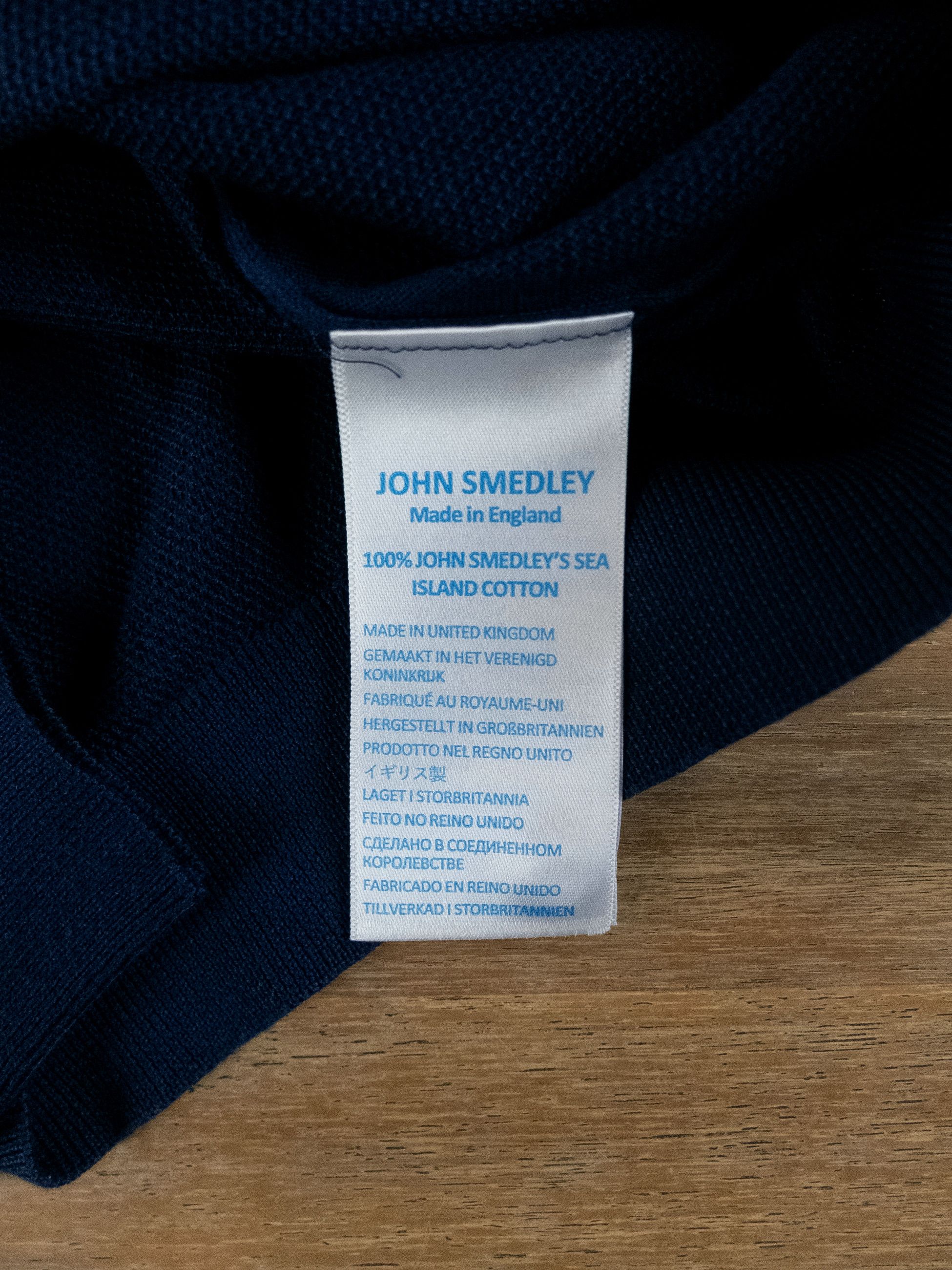 John Smedley JOHN SMEDLEY Roth navy blue knit cotton polo shirt XXL q Size US XXL / EU 58 / 5 - 7 Thumbnail