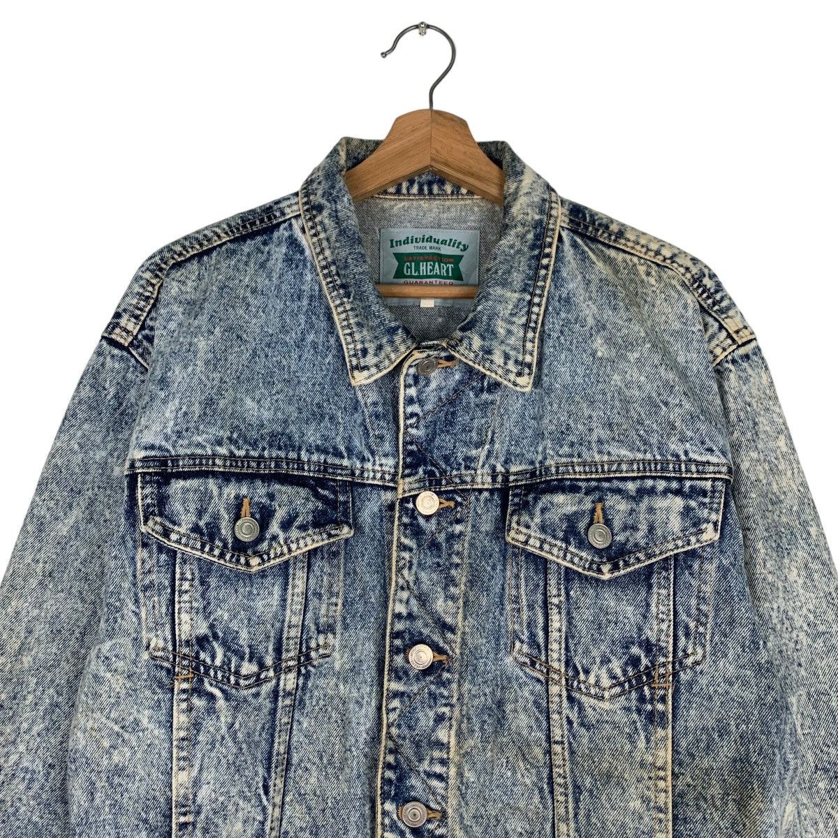Japanese Brand G.L.HEART Stone Wash Denim Jacket #0858-C38 Size US M / EU 48-50 / 2 - 2 Thumbnail