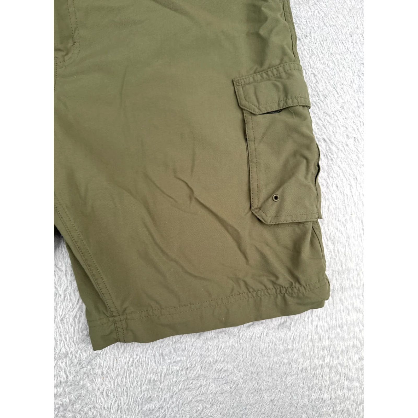 Vintage Boy Scouts Shorts Women Extra Large Green Belted Switchbacks NO LEGS Poly READ Size 40" / US 18 - 2 Thumbnail