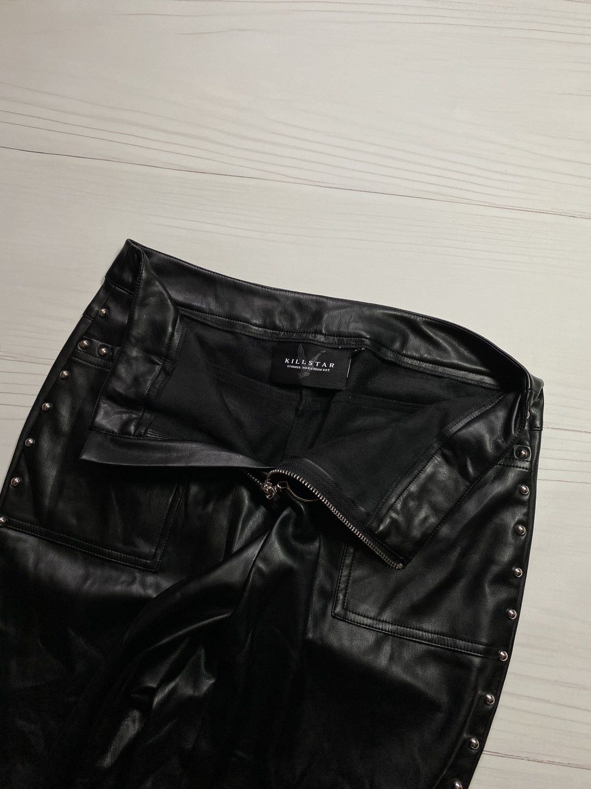 Killstar Killstar faux leather flared gothic pants Size 27" / US 4 / IT 40 - 11 Thumbnail