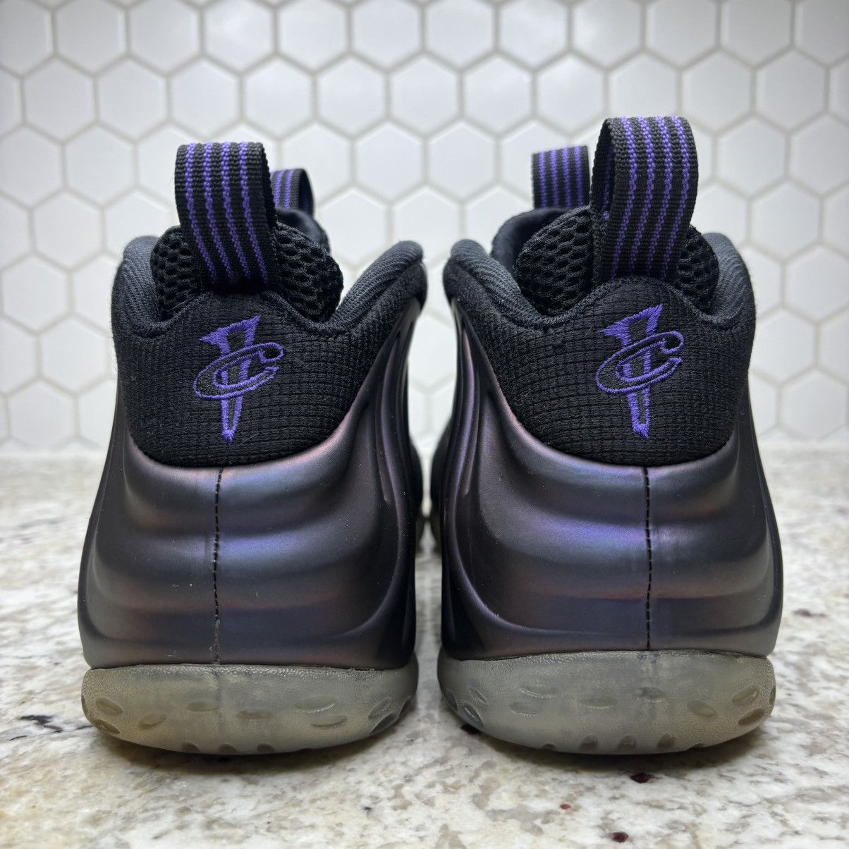 Nike Size 10.5-Nike Foamposite One Eggplant (2017) WORN No Box Size US 10.5 / EU 43-44 - 15 Thumbnail