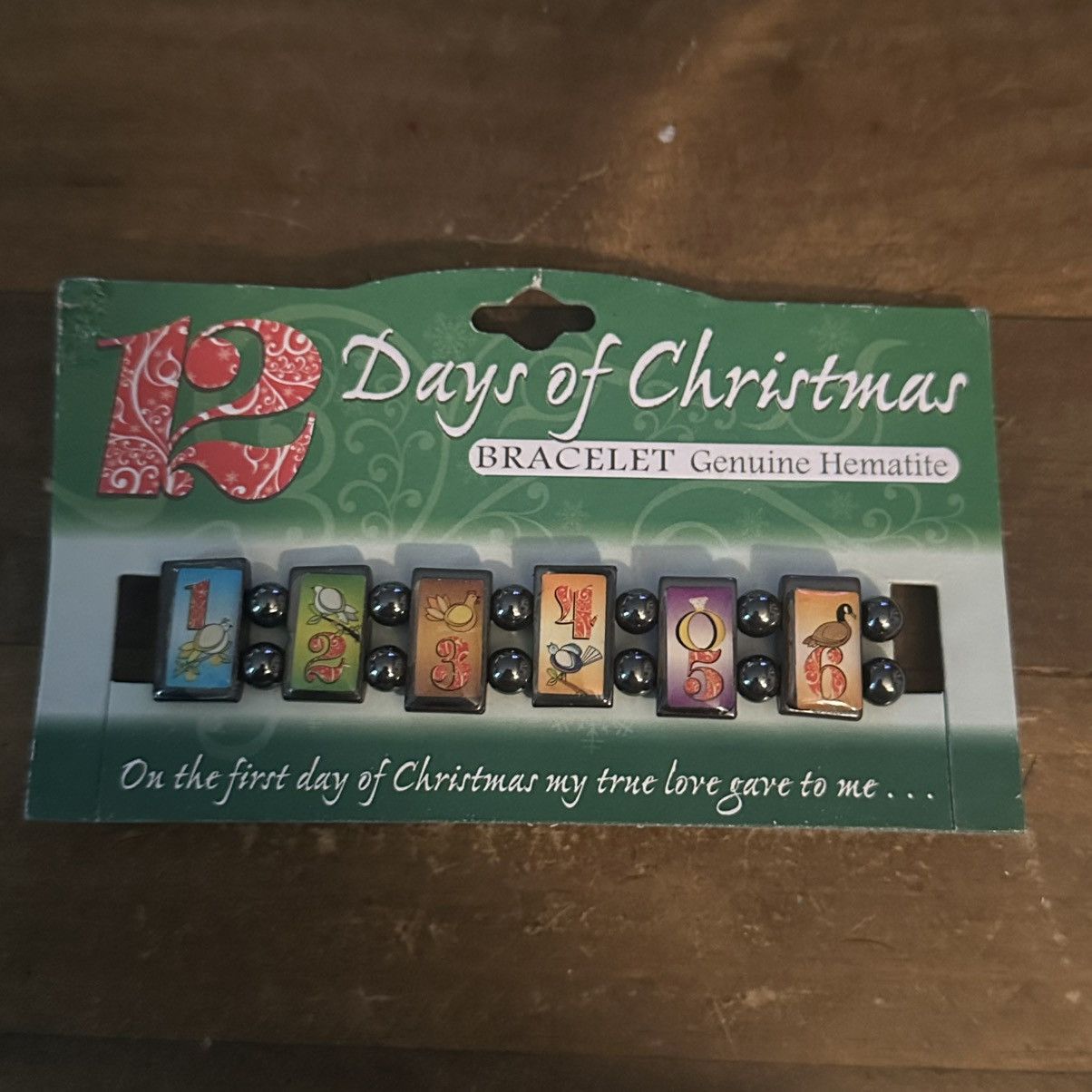 Other Hematite 12 Days of Christmas tile stretch bracelet Size ONE SIZE - 5 Thumbnail