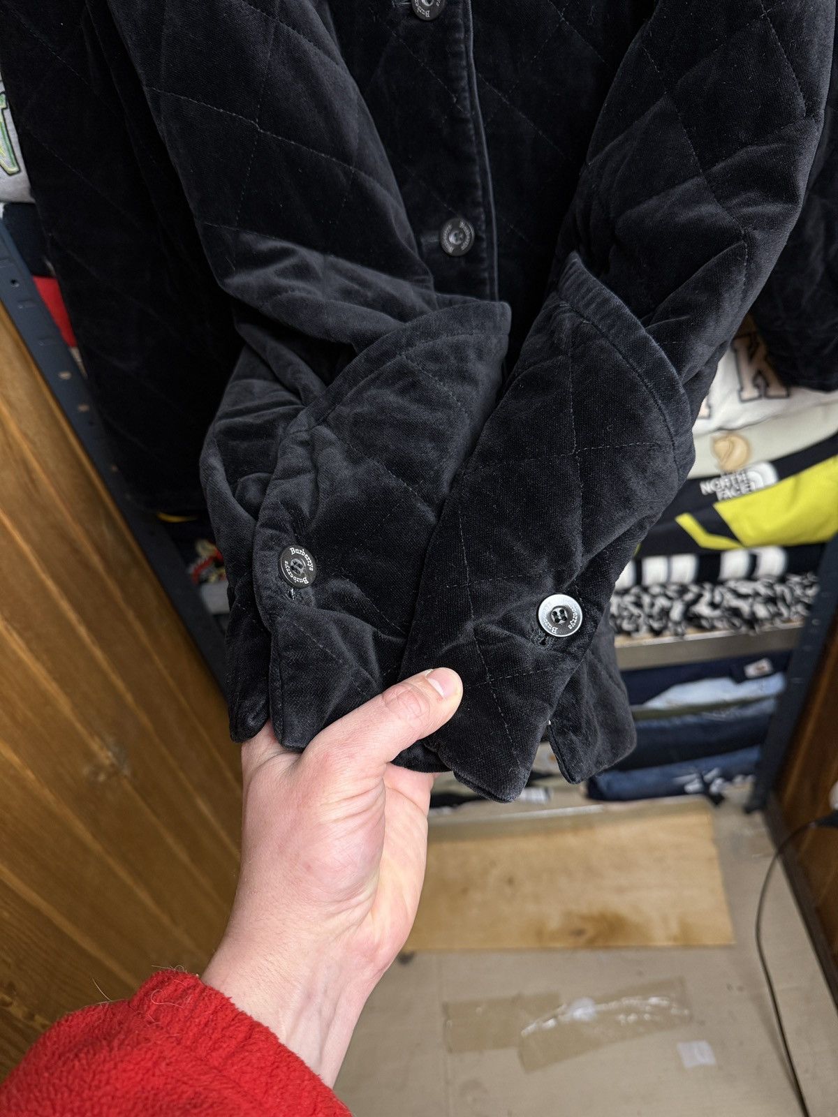 Burberry Burberrys Velvet Quilted Jacket Nova Check Size US L / EU 52-54 / 3 - 9 Thumbnail