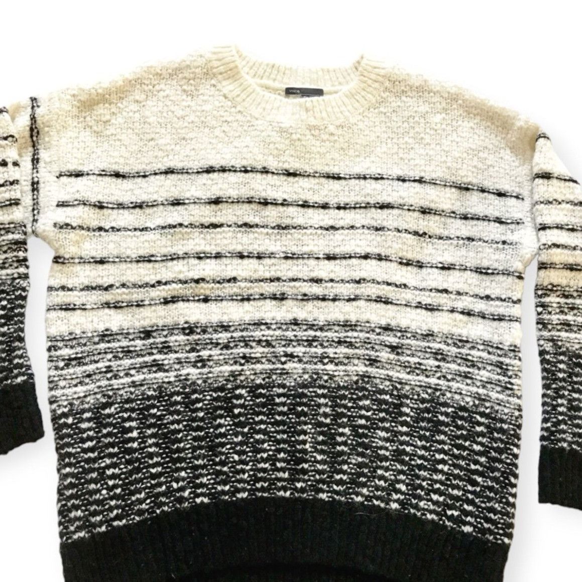 Vince Vince Wool Blend Textured Striped Sweater, Size XL Size XL / US 12-14 / IT 48-50 - 6 Thumbnail