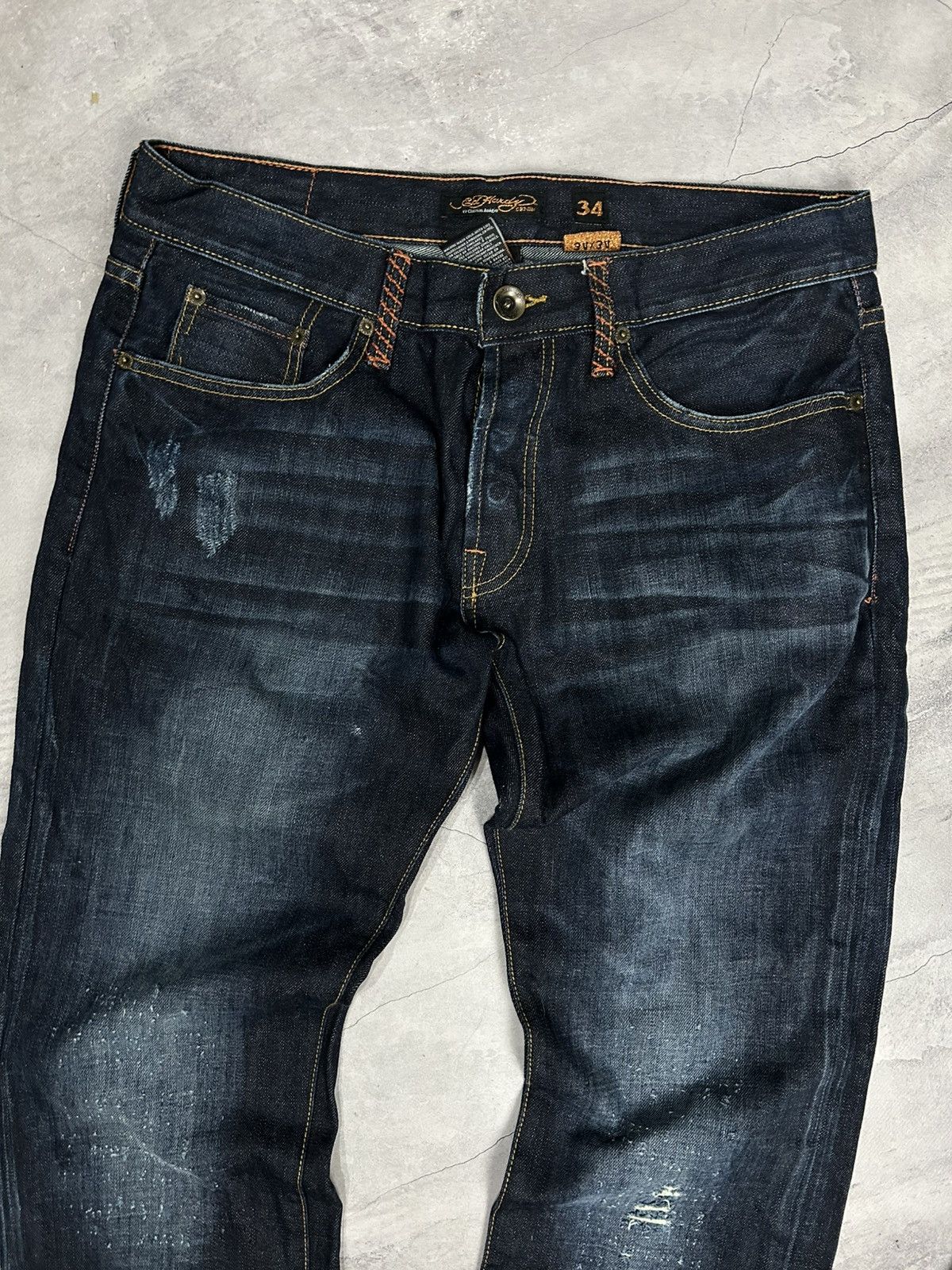 Ed Hardy Vintage denim Ed Hardy Jeans Embroidered Tigers Size US 34 / EU 50 - 6 Thumbnail