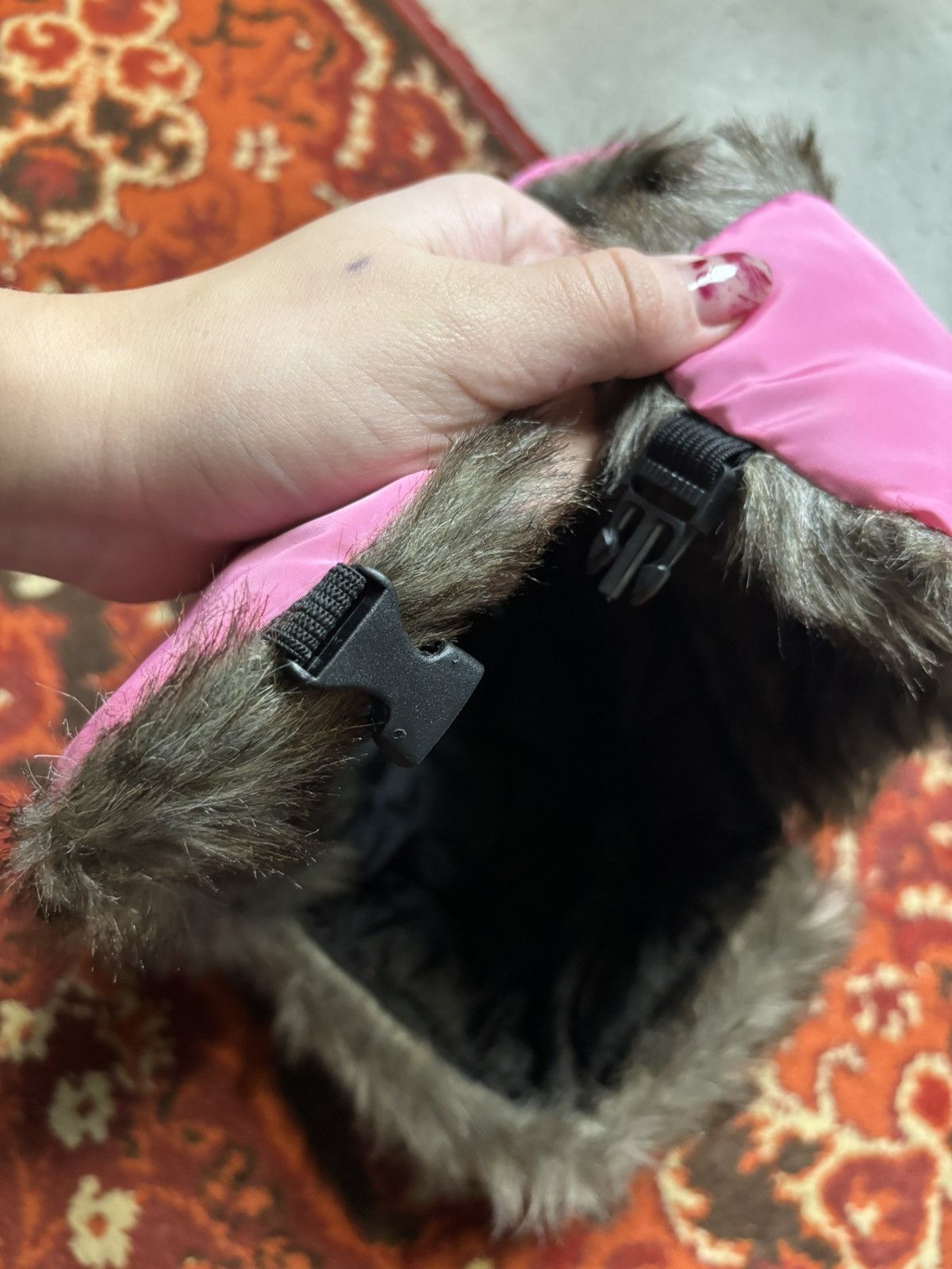 Japanese Brand × Vintage Japanese Vintage Fur Alt Emo Trapper Ear Hat Size ONE SIZE - 3 Thumbnail