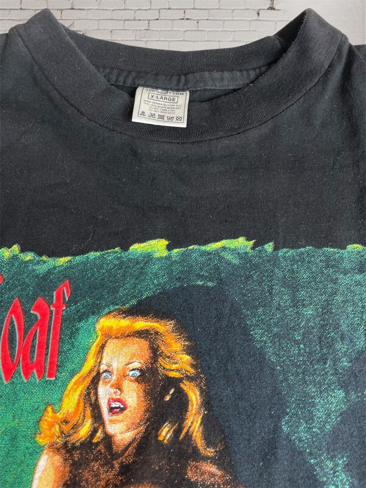 Vintage Vintage Meat Loaf Welcome To The Neighborhood Tour T-Shirt Size US XL / EU 56 / 4 - 9 Thumbnail