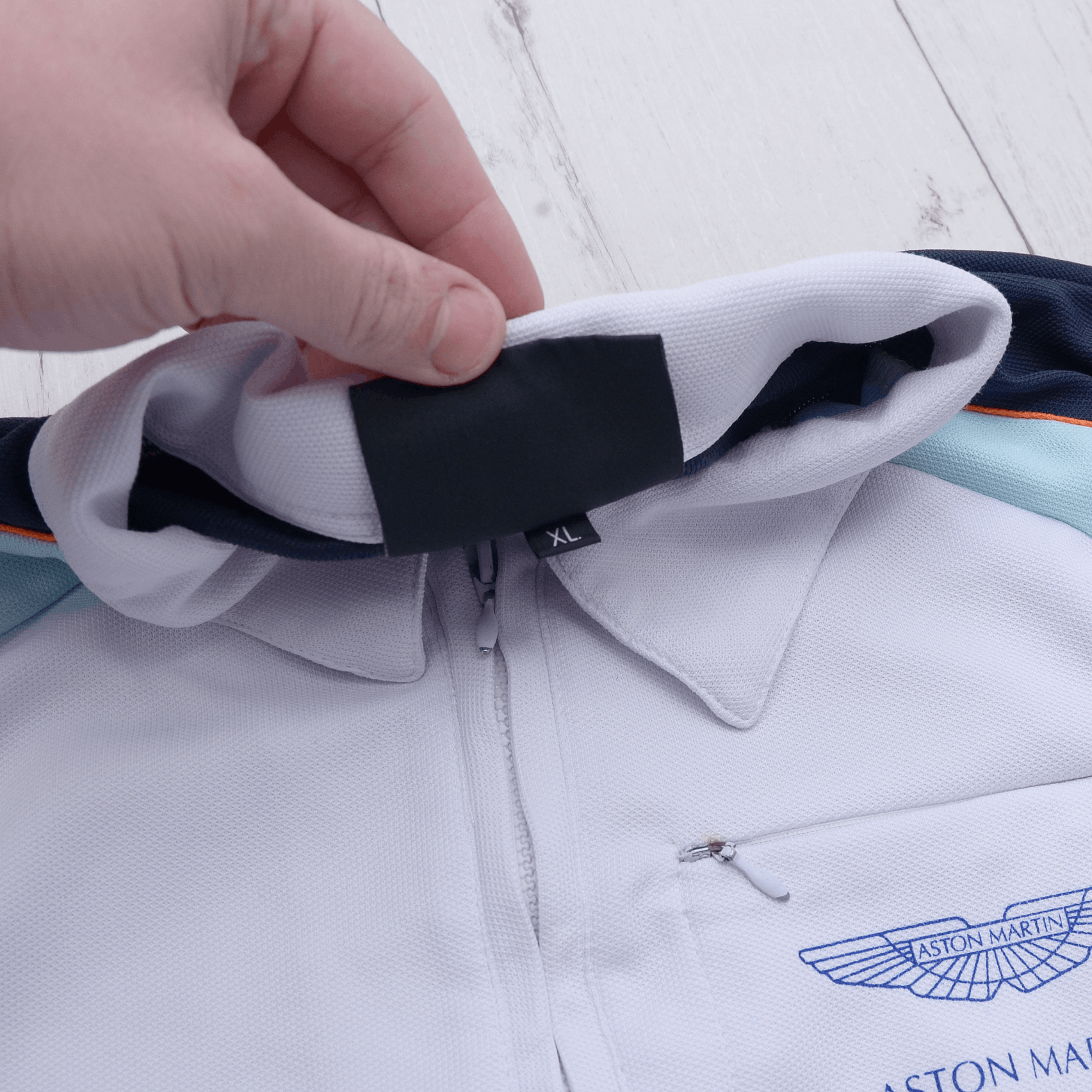 Vintage Aston Martin Racing Team Polo T-Shirt Gulf Rare Vintage XL-L Size US XL / EU 56 / 4 - 12 Thumbnail