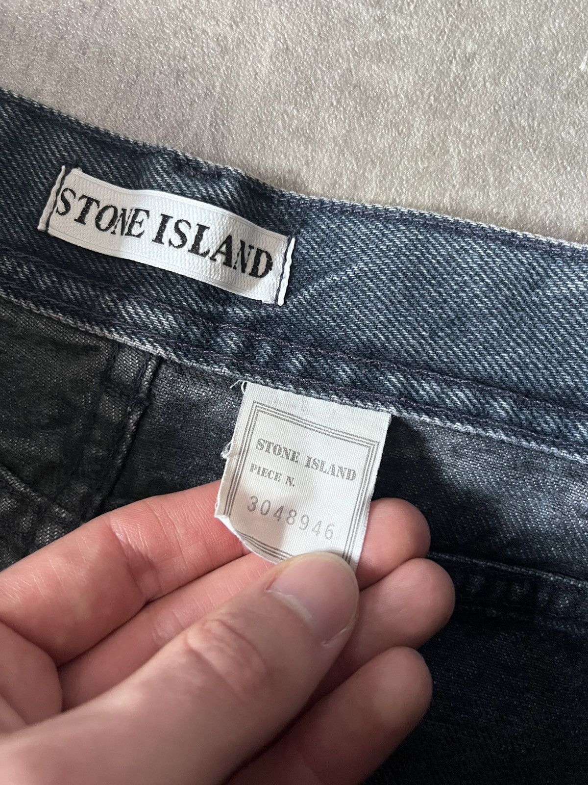 Stone Island Stone Island 90s denim jeans green edge patch Size US 32 / EU 48 - 9 Thumbnail
