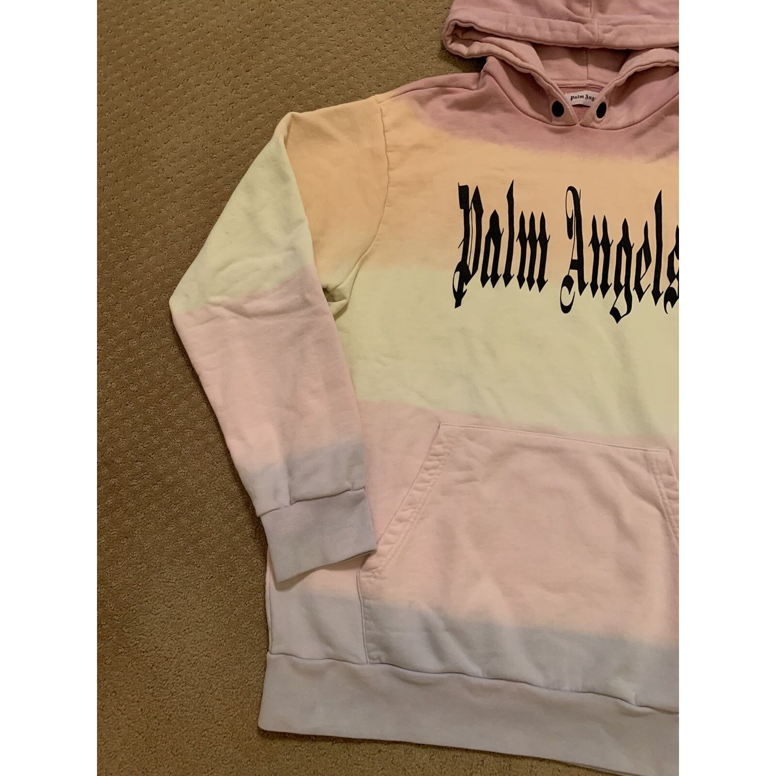 Palm Angels Palm Angels Gothic Multicolor Rainbow Hoodie Sweatshirt Medi Size US M / EU 48-50 / 2 - 2 Thumbnail