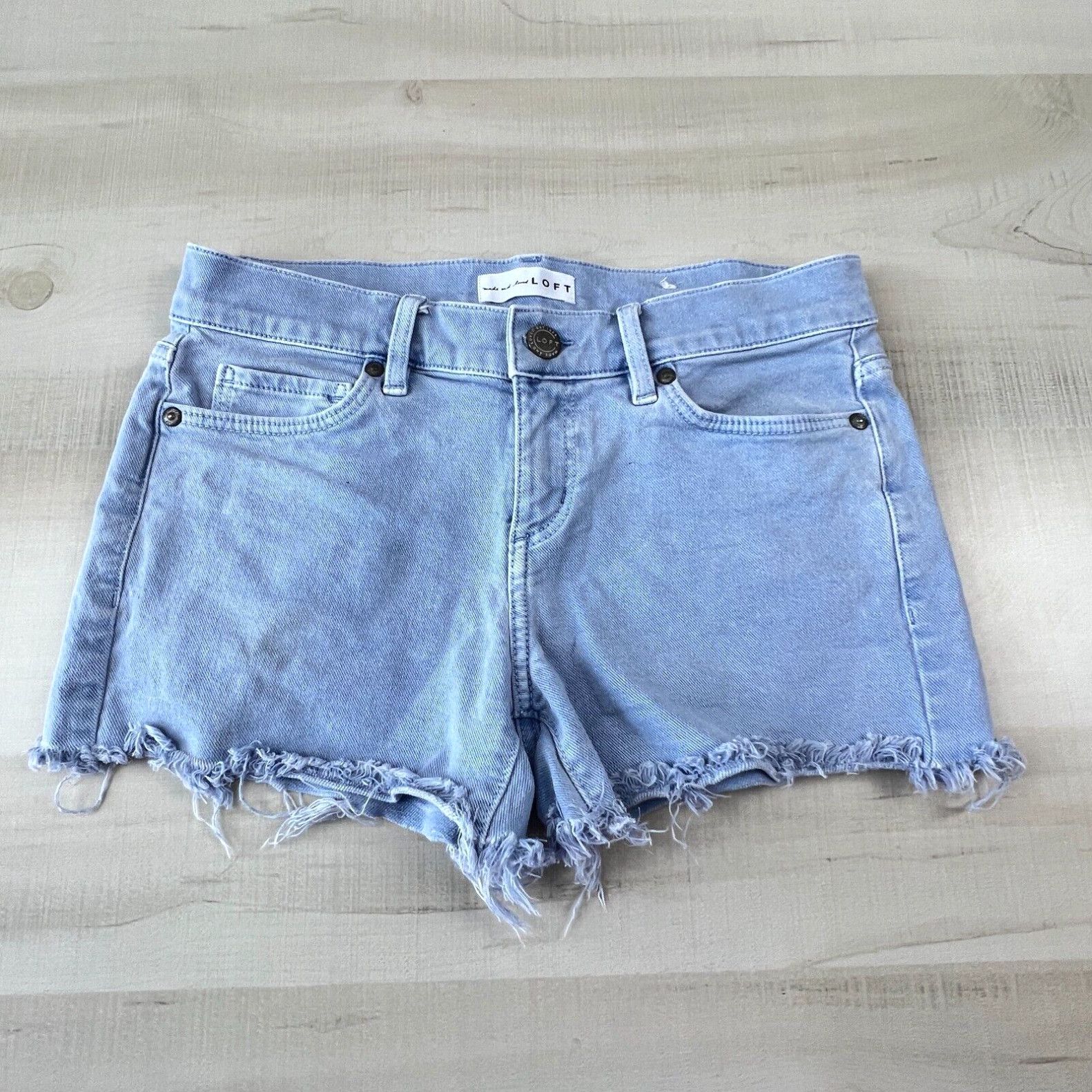 Ann taylor jean shorts online