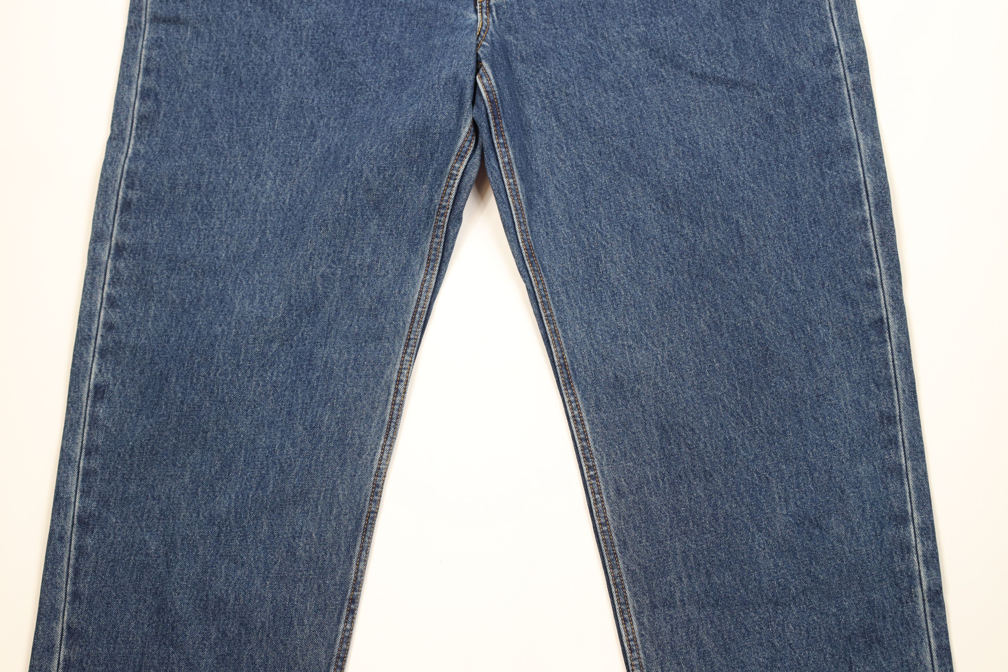 Levi's Vintage Y2K Levis 550 Relaxed Fit Denim Jeans Blue Cotton Size US 42 / EU 58 - 3 Thumbnail