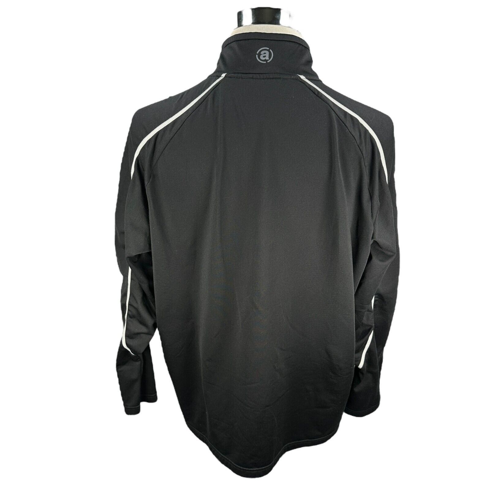The Unbranded Brand Abacus 1/4 Quarter Zip Pullover Men’s 2XL XXL Black Stretch Size US XXL / EU 58 / 5 - 4 Thumbnail