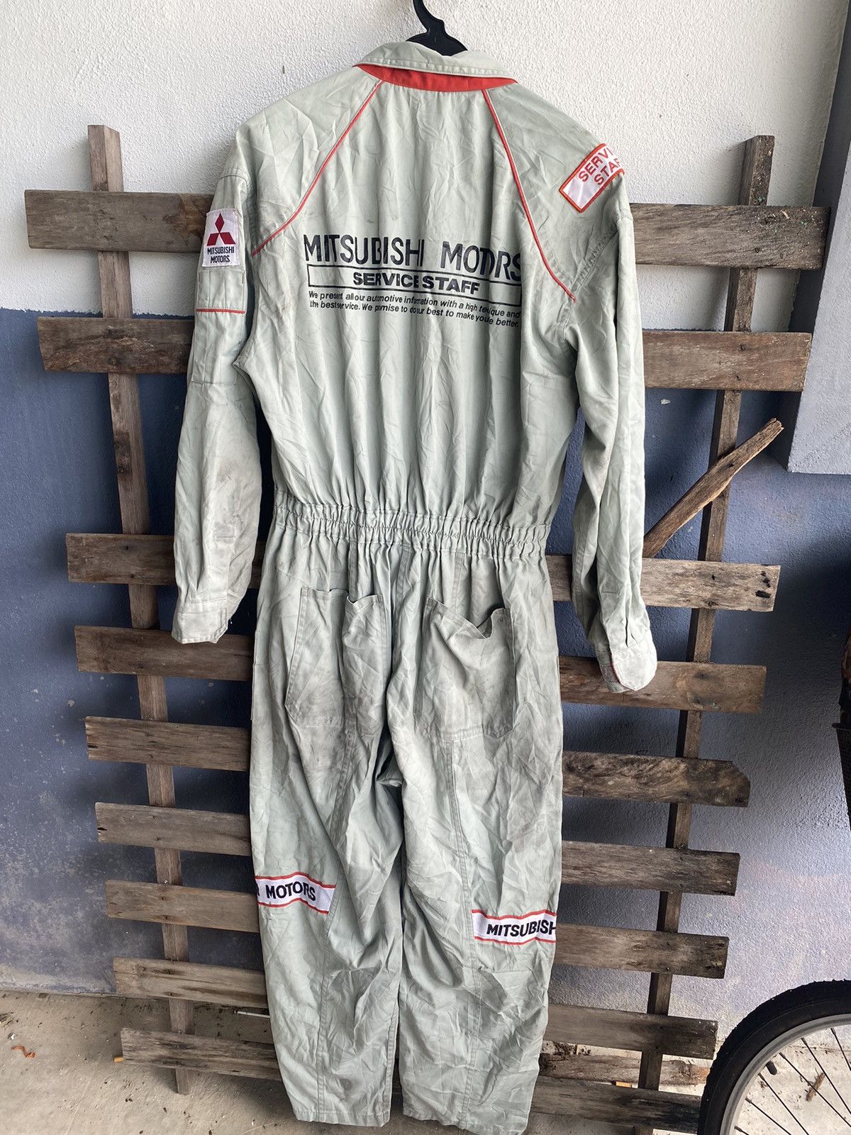 Vintage Vintage Mitsubishi Motors Service Staff Coverall Size US 29 - 1 Thumbnail