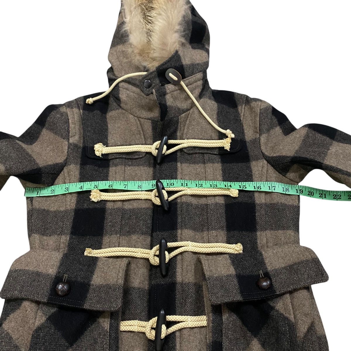 Japanese Brand × Vintage Vintage Halb Faux Fur Hoodie Wool Jacket Button M Size Size US M / EU 48-50 / 2 - 10 Thumbnail