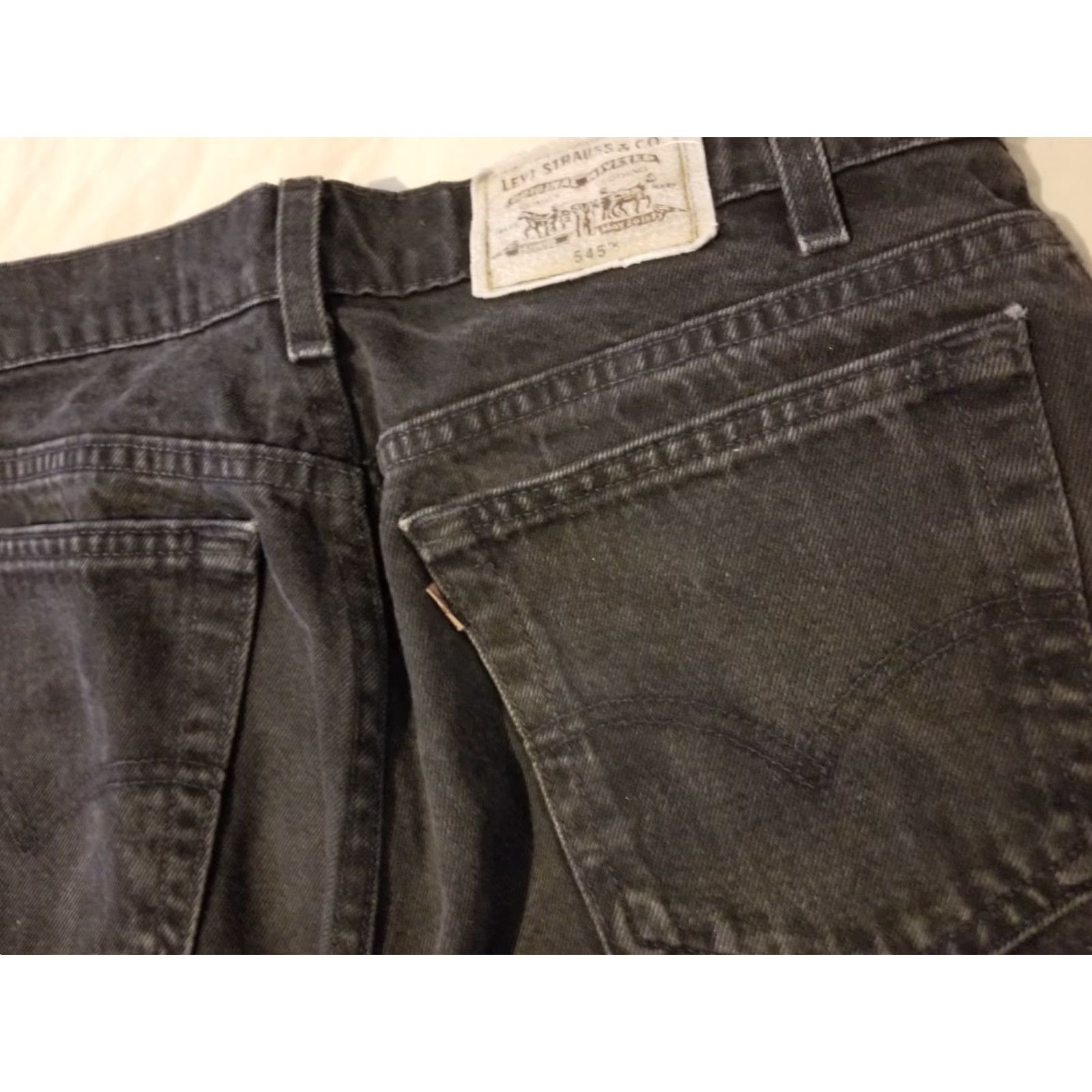Levi's VINTAGE Levi's 545 Jeans Mens 34x30 Black Straight Denim 5-Pocket Regular Fit Pants Size US 34 / EU 50 - 3 Thumbnail