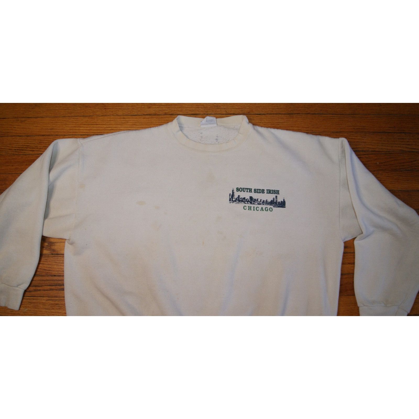 Vintage VTG 80s South Side Irish Chicago 2XL Sweatshirt Lyrics Black Size US XXL / EU 58 / 5 - 4 Thumbnail