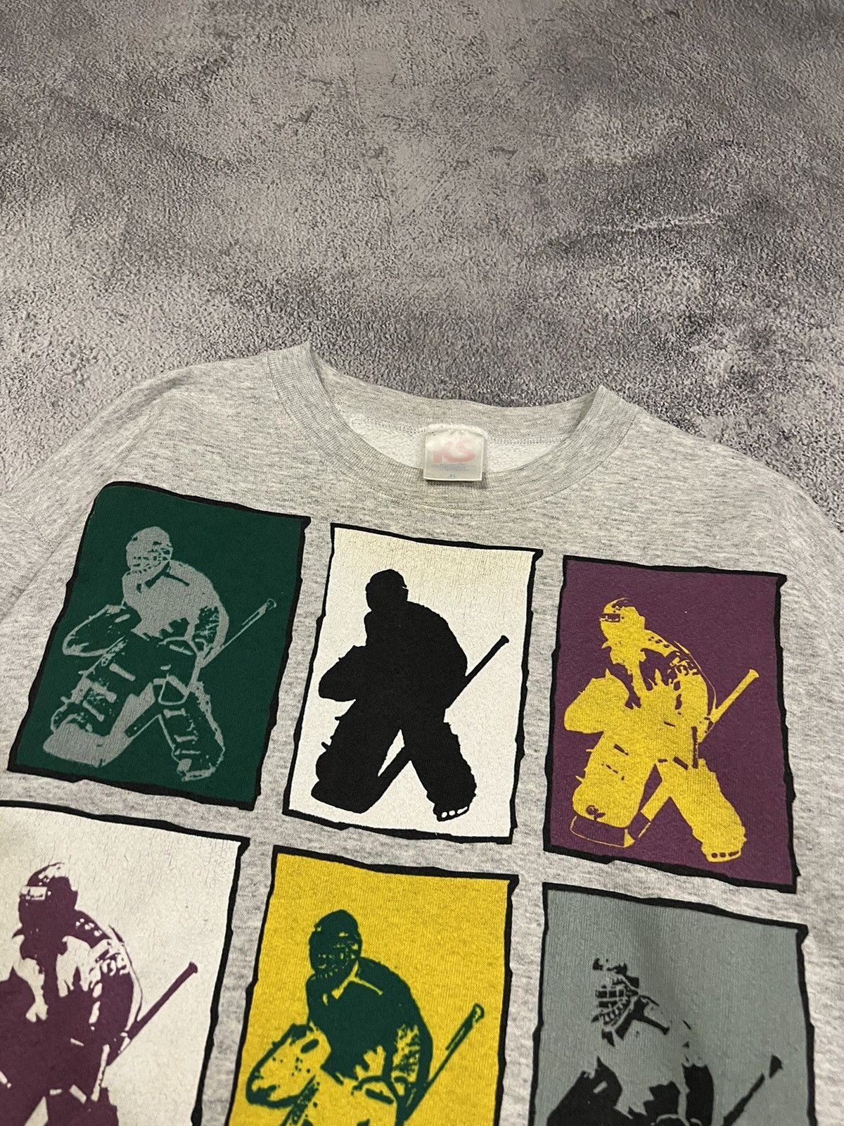 NHL × Vintage Crazy Vintage 90’s Mighty Ducks NHL Hockey Grey Sweatshirt Size US XL / EU 56 / 4 - 6 Thumbnail