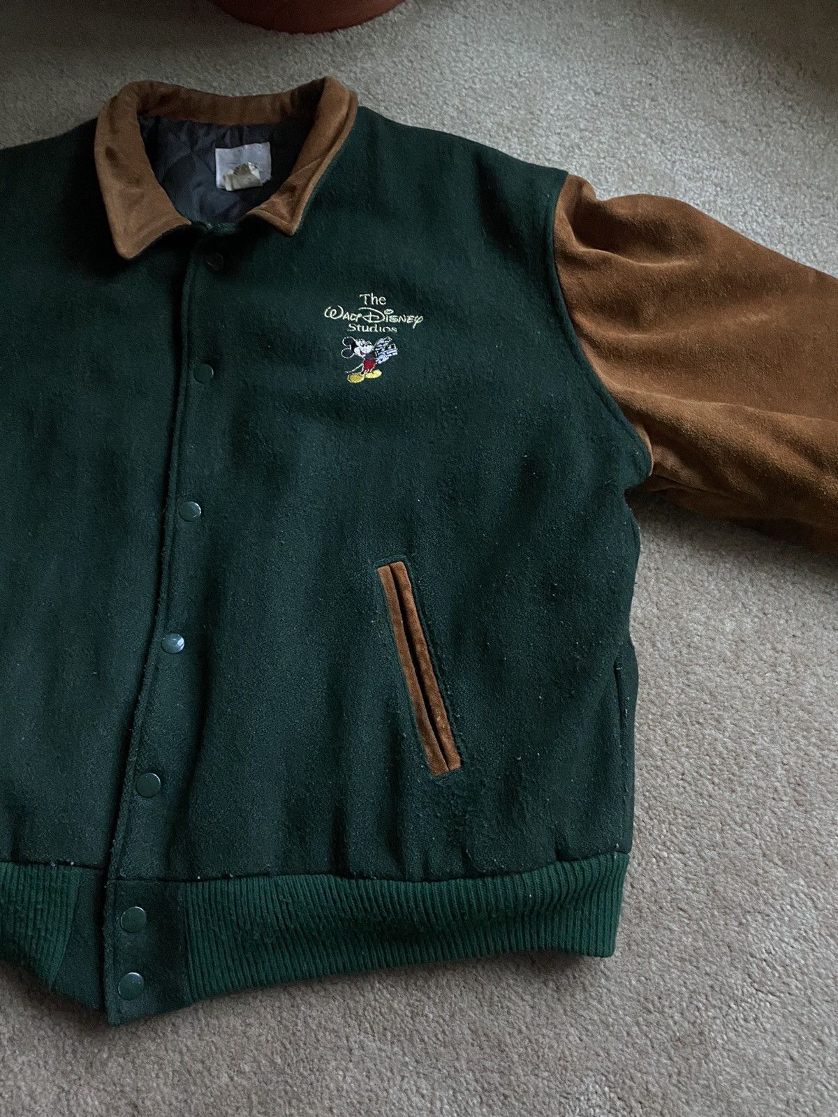 Disney × Vintage Vintage 90s WALT DISNEY Studios Wool Varsity Jacket Size US L / EU 52-54 / 3 - 4 Thumbnail