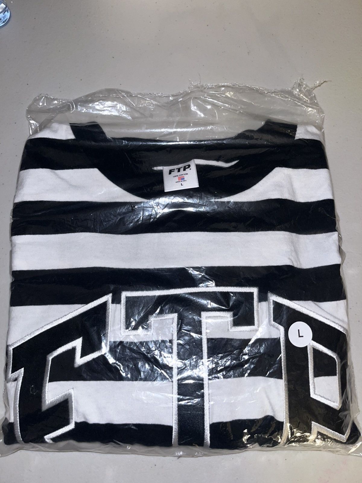 Fuck The Population Ftp striped arch logo tee Size US L / EU 52-54 / 3 - 1 Thumbnail