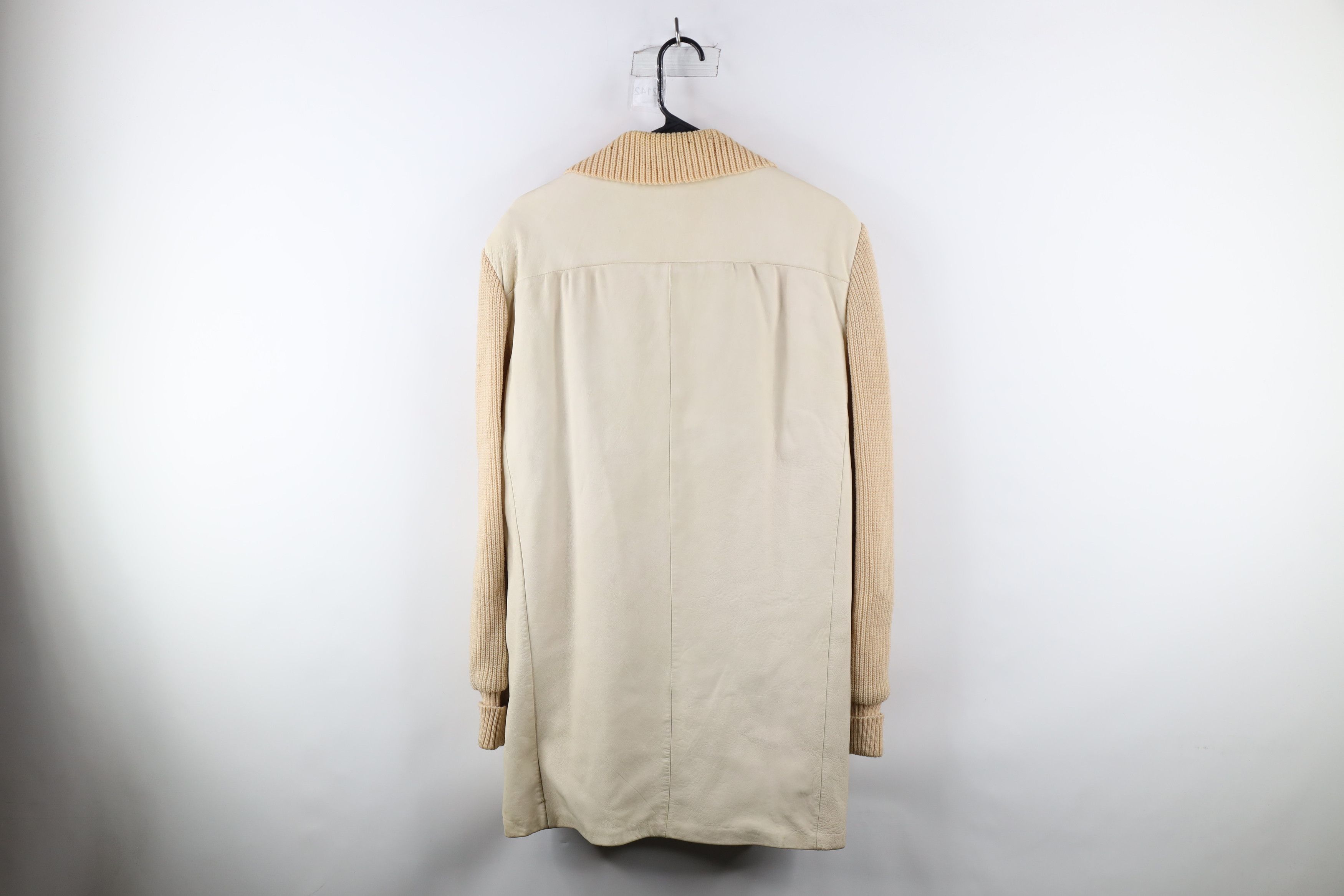 Vintage Vintage 60s Wool Knit Button Sweater Jacket Beige USA Size US L / EU 52-54 / 3 - 12 Thumbnail