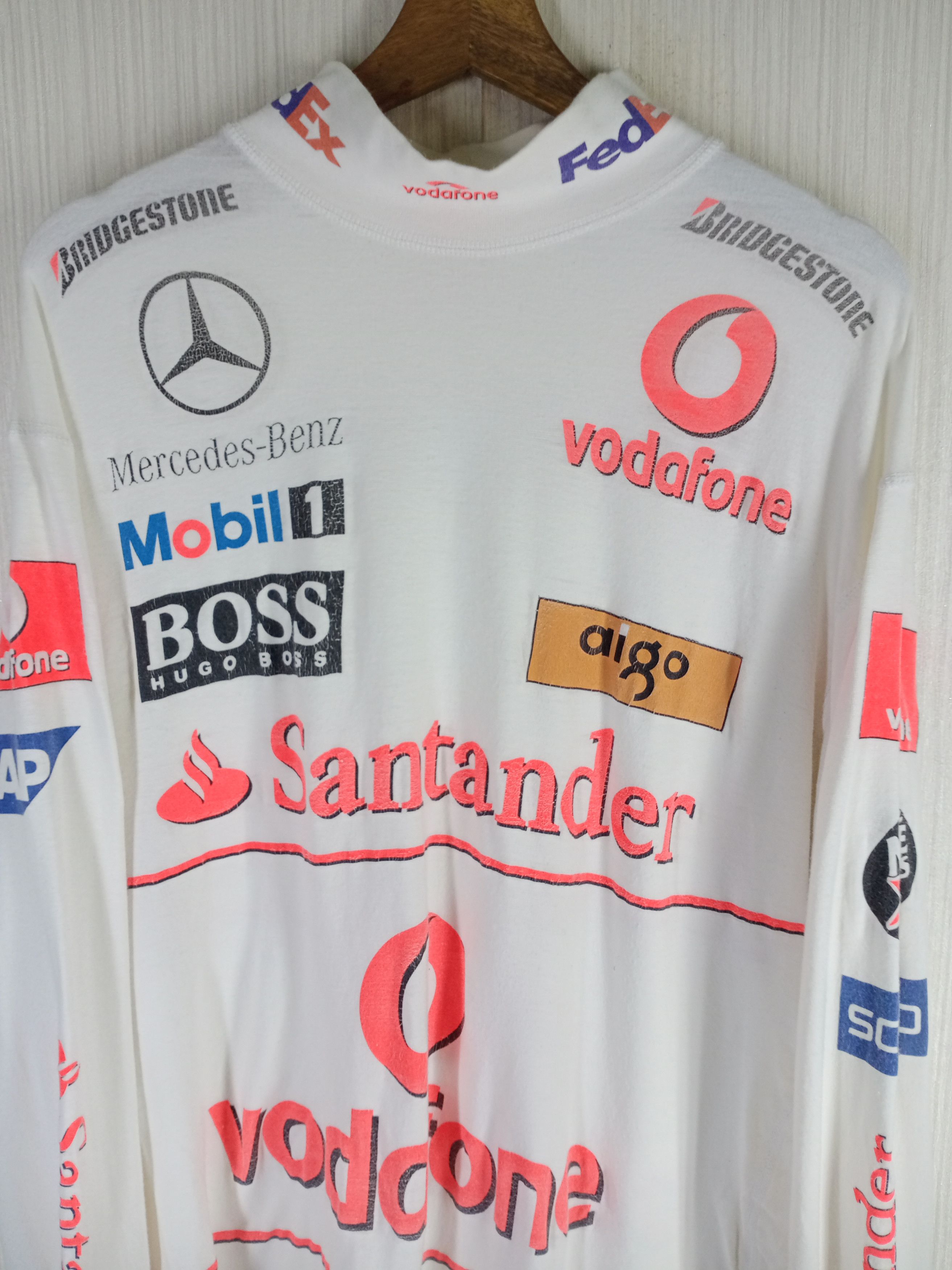 Mercedes-Benz Rare Mercedes Benz Vodafone Racing Long Sleeve Size US L / EU 52-54 / 3 - 6 Thumbnail