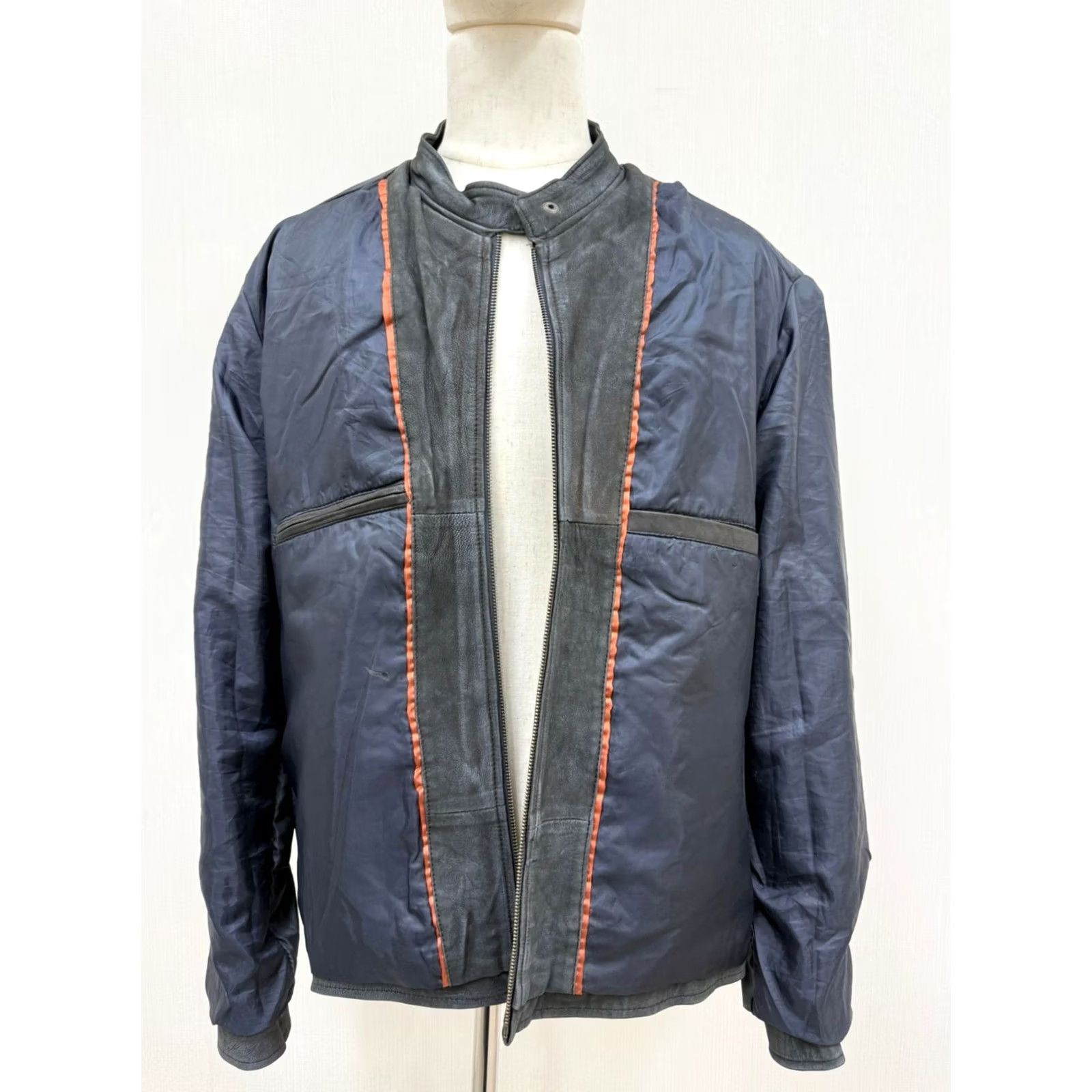 Vintage Men's Italian Sheepskin Leather Jacket Premium Soft Black Coat L Size US L / EU 52-54 / 3 - 3 Thumbnail