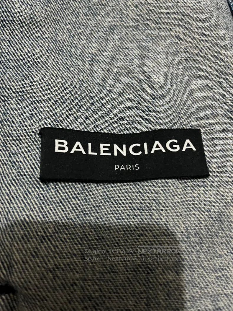 Balenciaga Balenciaga Blue Coke Logo Denim Jacket Size US S / EU 44-46 / 1 - 7 Thumbnail