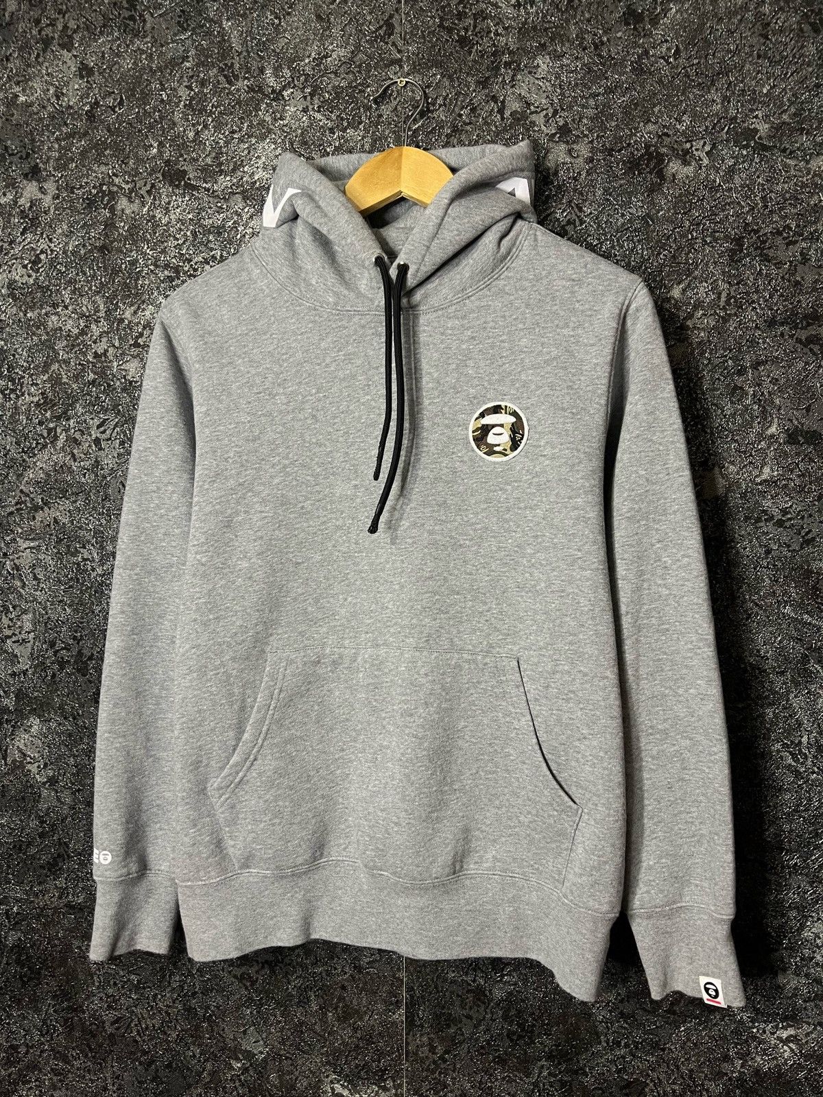 image of Aape By A Bathing Ape Pullover Hoodie in Grey, Men's (Size Medium)