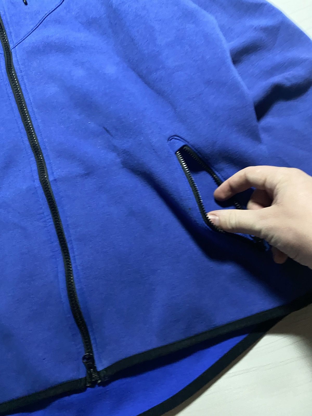 Nike × Vintage Vintage Nike Tach Fleece drill faded y2k zip hoodie Size US L / EU 52-54 / 3 - 6 Thumbnail