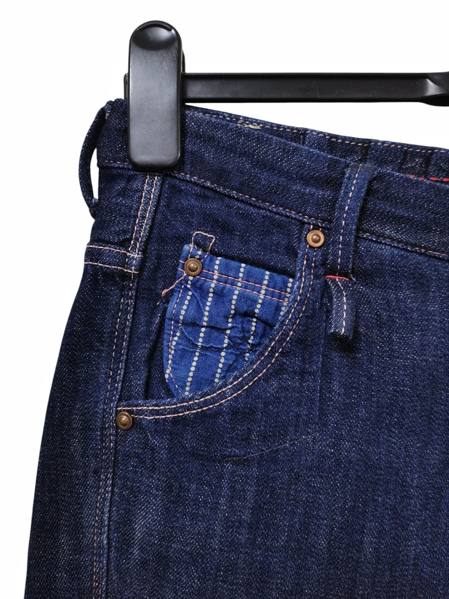 PHENOMENON 🇯🇵Phenomenon🇯🇵Hybrid Wabash Pocket Japan Denim Jeans Size US 32 / EU 48 - 6 Thumbnail