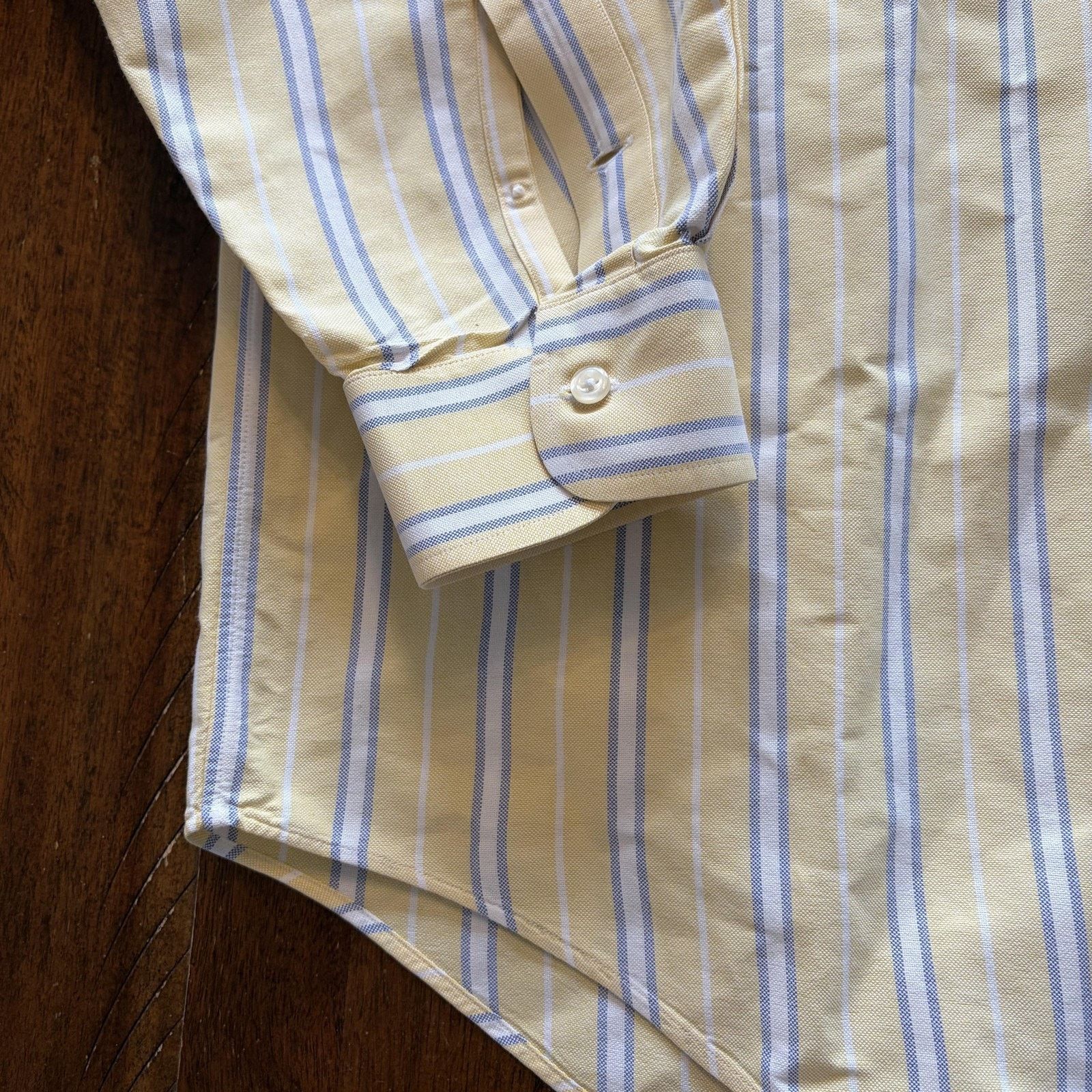 Ralph Lauren Ralph Lauren Golf Shirt Mens L Yellow Stripe Tilden Button Size US L / EU 52-54 / 3 - 8 Thumbnail