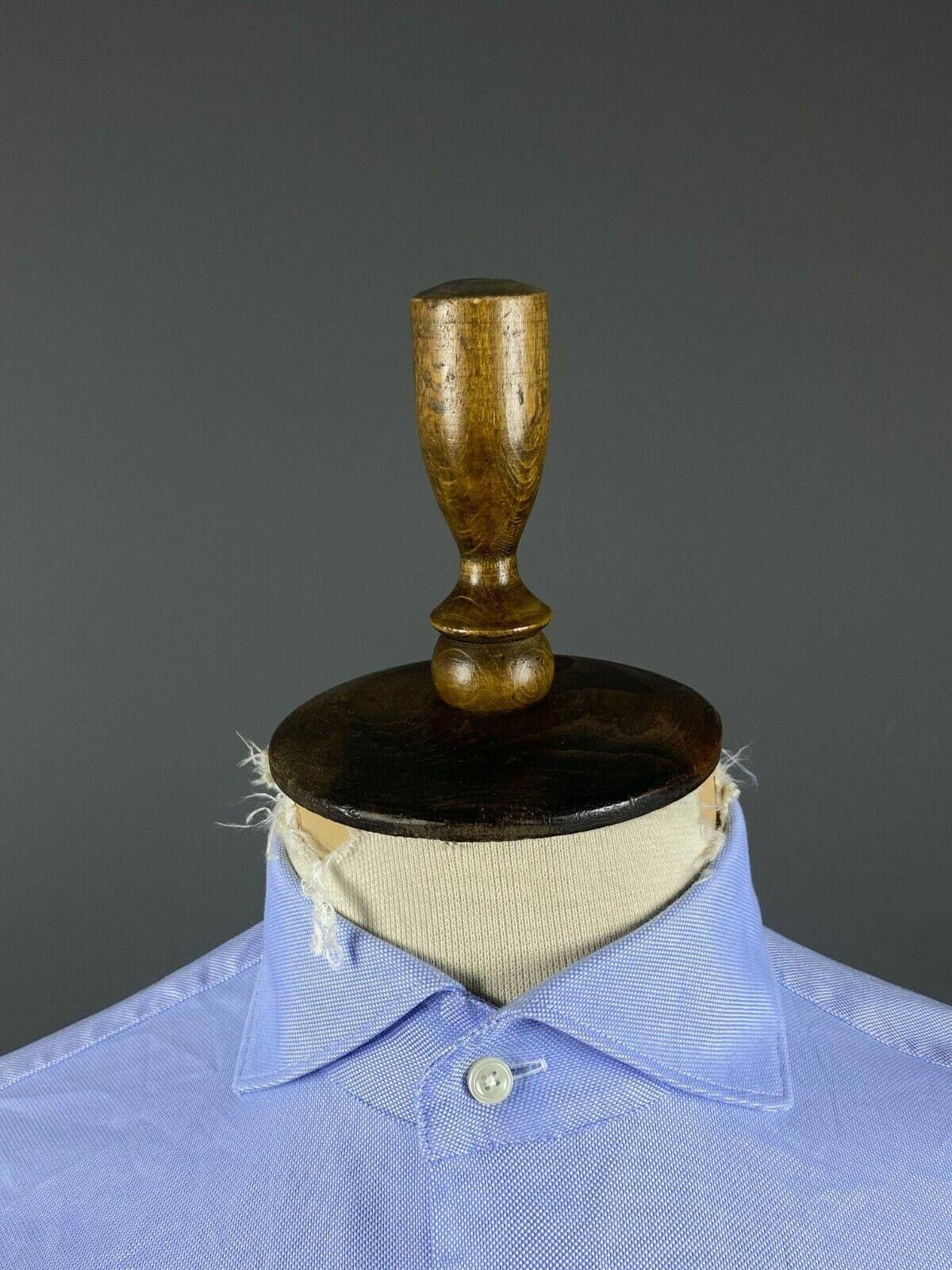 Suitsupply Suit Supply Egyptian Cotton Blue Cuffs Dress Shirt Size 39 Size US M / EU 48-50 / 2 - 5 Thumbnail