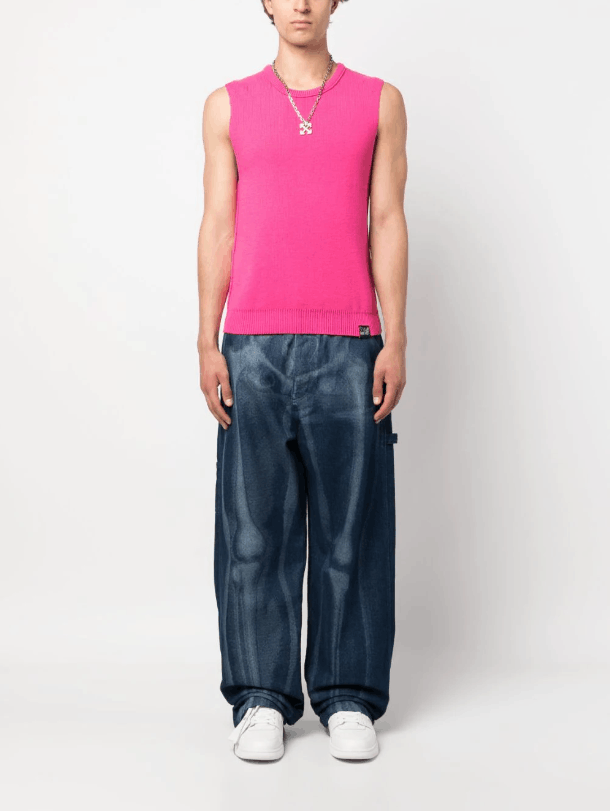 Off-White BNWT AW23 OFF-WHITE BODY SCAN DENIM JEANS 34 Size US 34 / EU 50 - 16 Thumbnail