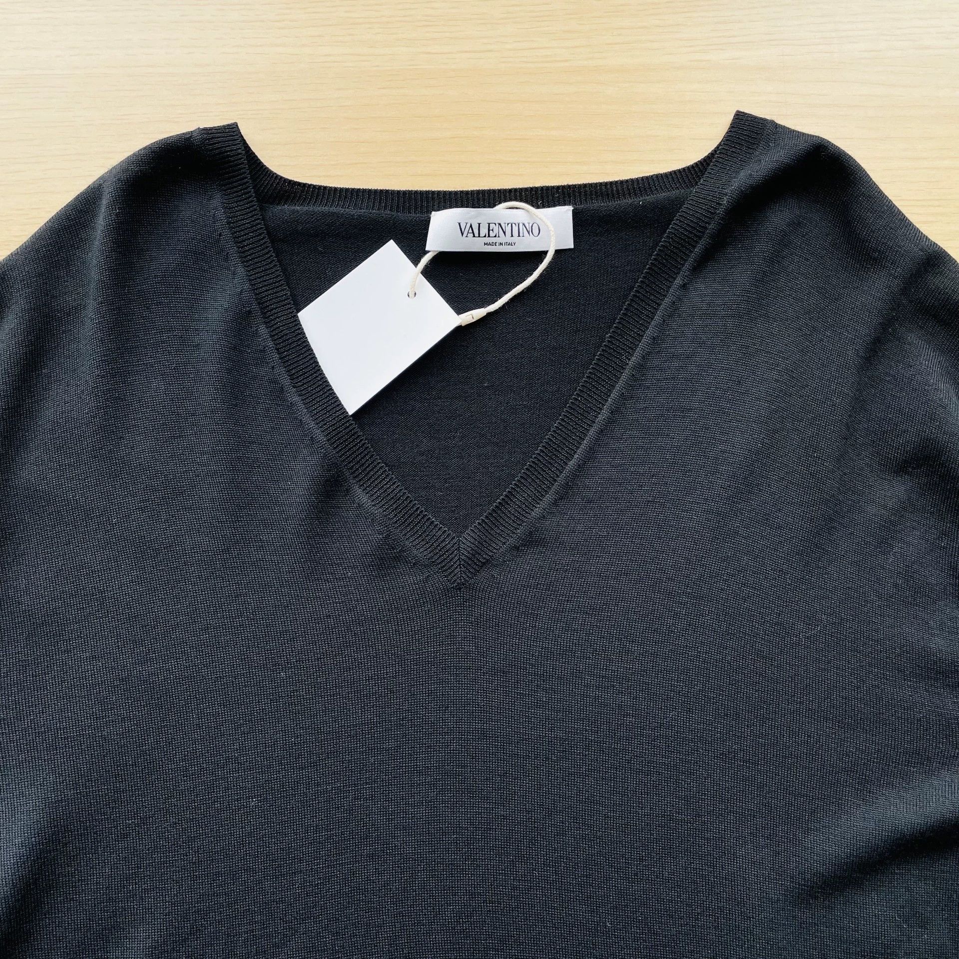 Valentino Valentino Ruffled Knit Dress Black L 99 New Size L / US 10 / IT 46 - 4 Thumbnail