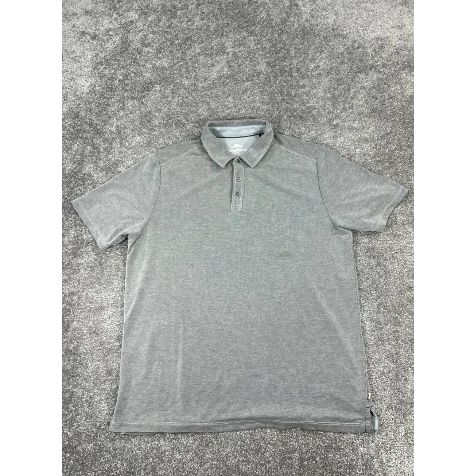 Tommy Bahama Tommy Bahama Polo Shirt Mens Large Gray Golf Shirt Polo Island Zone Regular Button Collared Short Sleeve Logo Vintage: No Size US L / EU 52-54 / 3 - 2 Thumbnail