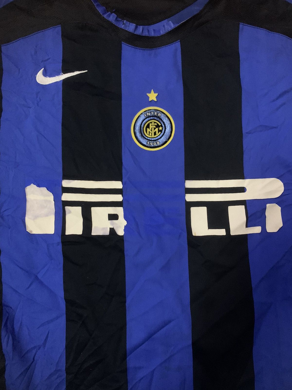 Vintage Vintage Y2K Inter Milan Adriano 10 Jersey Size US XXL / EU 58 / 5 - 5 Thumbnail
