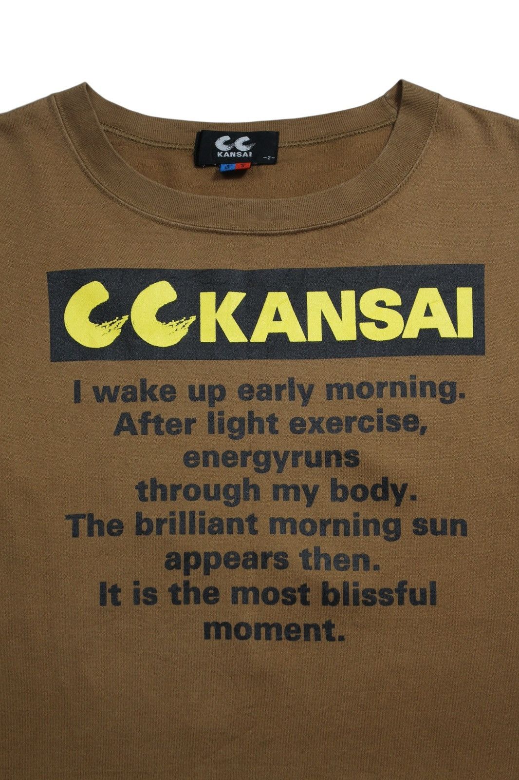 Kansai Yamamoto 1990S CCKANSAI BY KANSAI YAMAMOTO MESSAGE PRINTED TEE Size US M / EU 48-50 / 2 - 3 Thumbnail