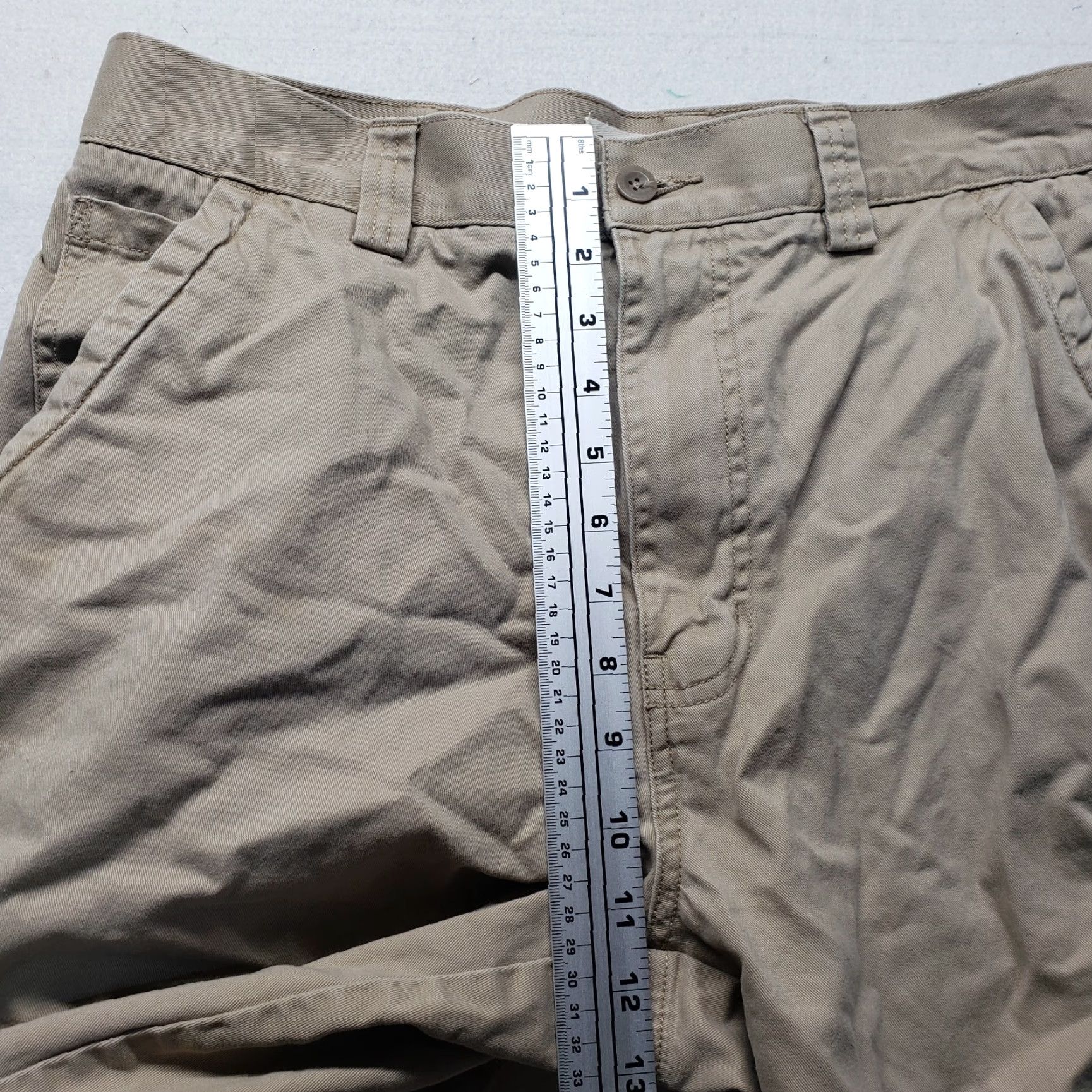 Perry Ellis Perry Ellis Brown Dress Shorts Flat Front 100% Cotton Adult Men's Size 34 Brown Polka Dot Flat Front 34 in Men Shorts Size US 34 / EU 50 - 6 Thumbnail