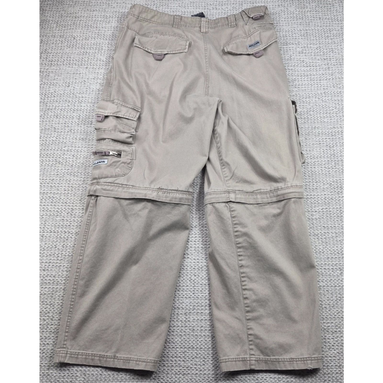 Vintage Paco Jeans Pants Mens 36x30 Cargo Convertible Relaxed Utility Skater T2K Pants Size US 36 / EU 52 - 2 Thumbnail