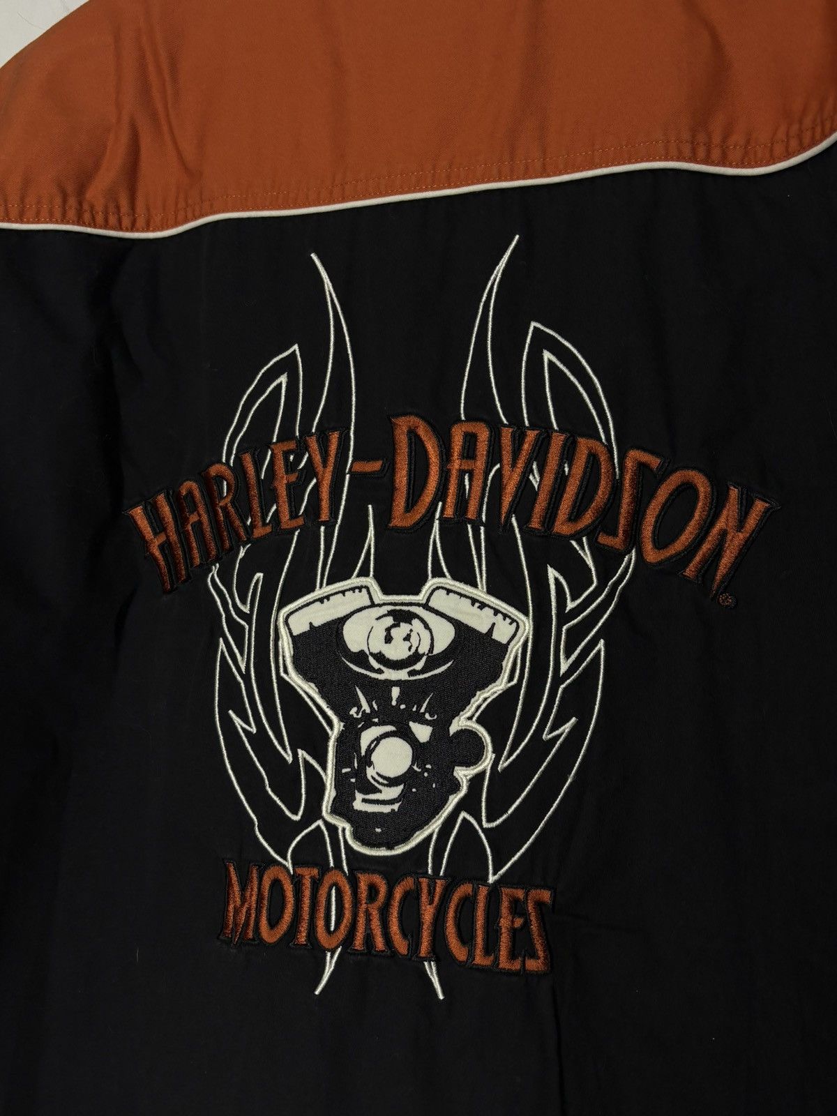 Harley Davidson Harley Davidson Shirt Short Sleeve Button Up Vintage Size US L / EU 52-54 / 3 - 3 Thumbnail