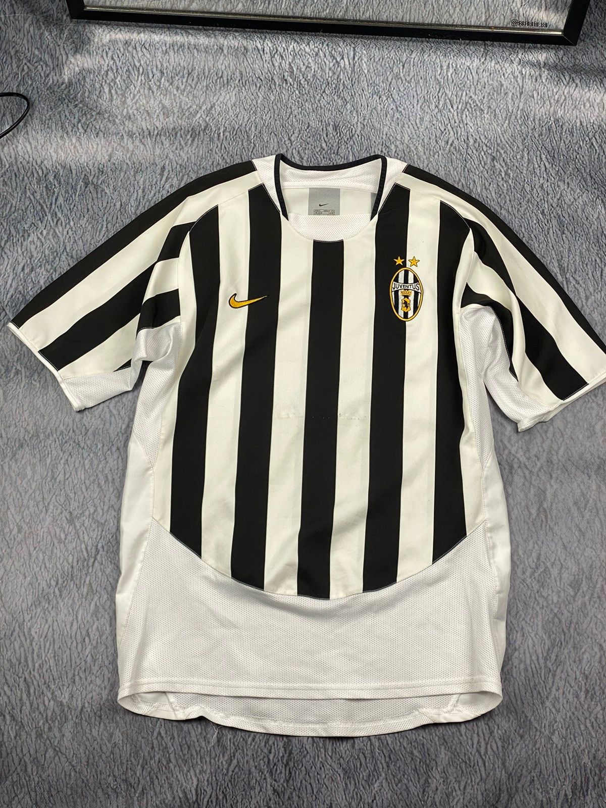 Pre-owned Jersey X Soccer Jersey Vintage Nike Juventus Football Jersey In Black/white