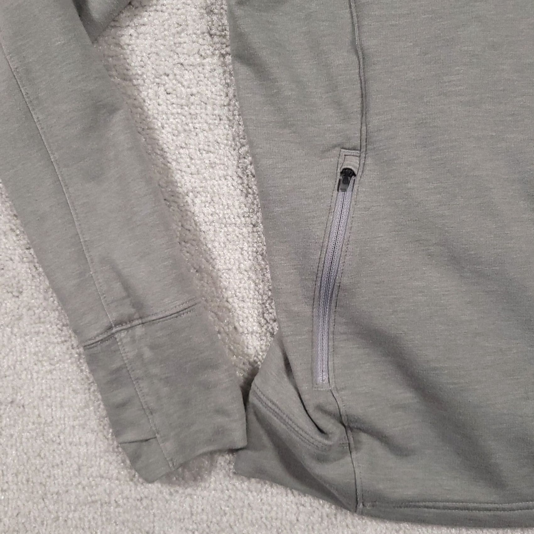 Under Armour Under Armour Featherweight Hoodie Women's Medium Gray Cowl Neck Zip Pockets Lightweight Size M / US 6-8 / IT 42-44 - 5 Thumbnail
